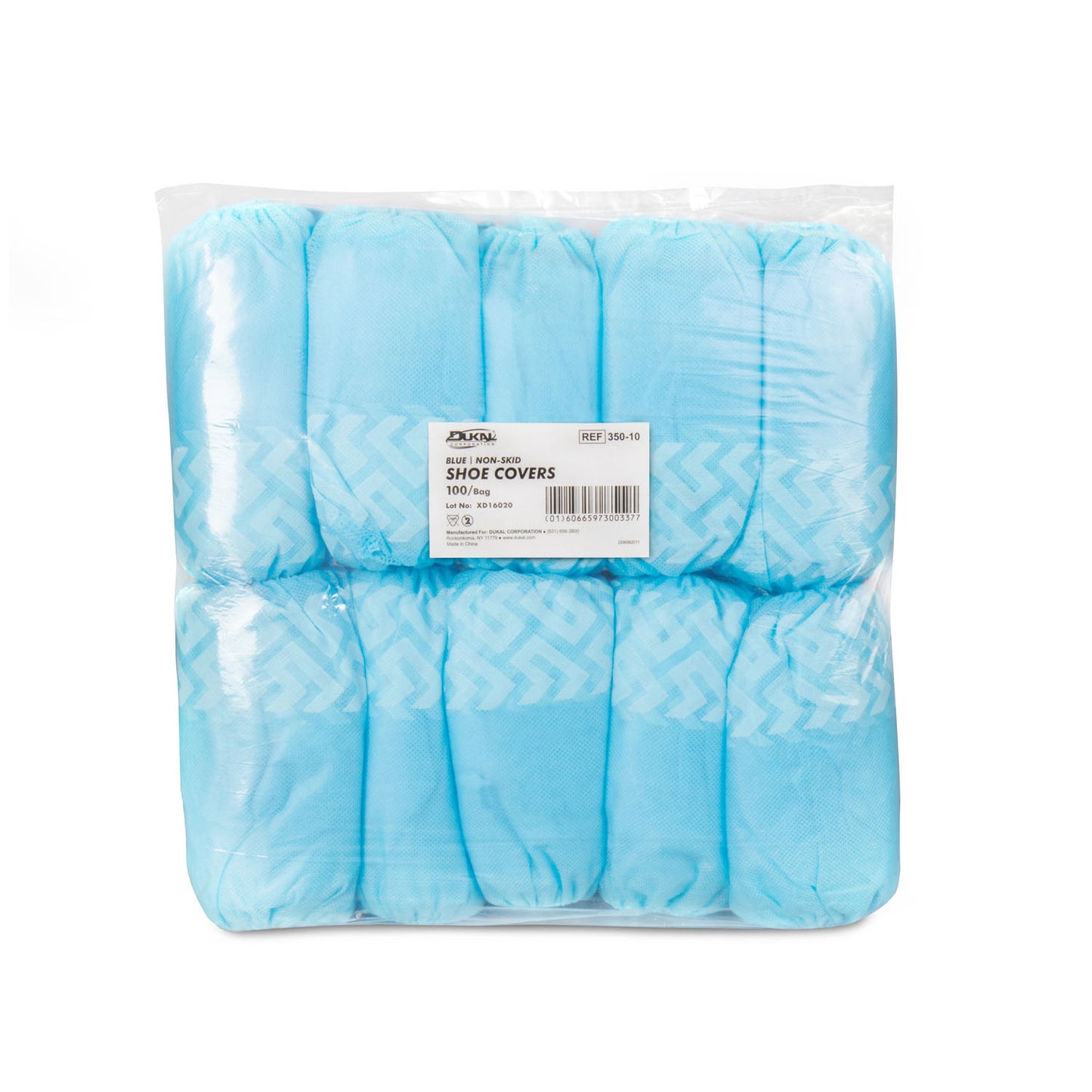 Shoe Covers, Non Skid, One Size Fits All, Blue, 100/bg, 10 bg/cs (40 cs/plt)