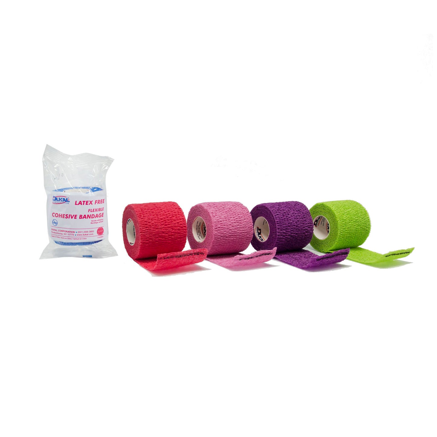 Bandage, Cohesive, 2" x 5 yds, Latex Free (LF), Non-Sterile, Assorted Colors, 1 rl/pk, 36 pk/bx