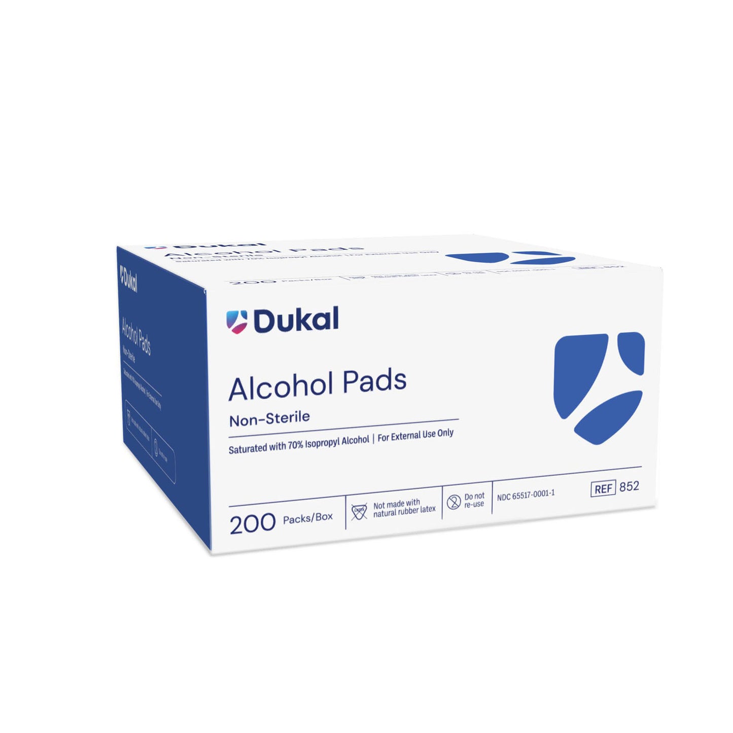 Alcohol Prep Pad, Medium, 2-Ply, Non-Sterile, 200/bx, 20 bx/cs (120 cs/plt)