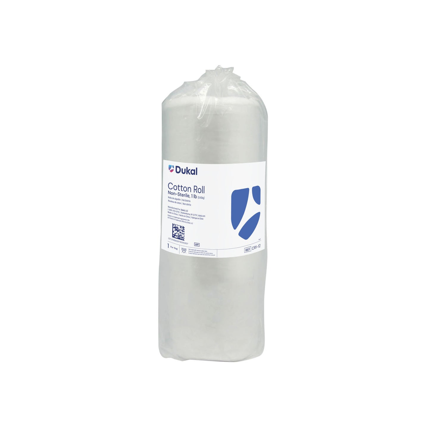 Cotton Roll, 1 lb., Non-Sterile, 1 rl/bg, 12 bg/cs (32 cs/plt)