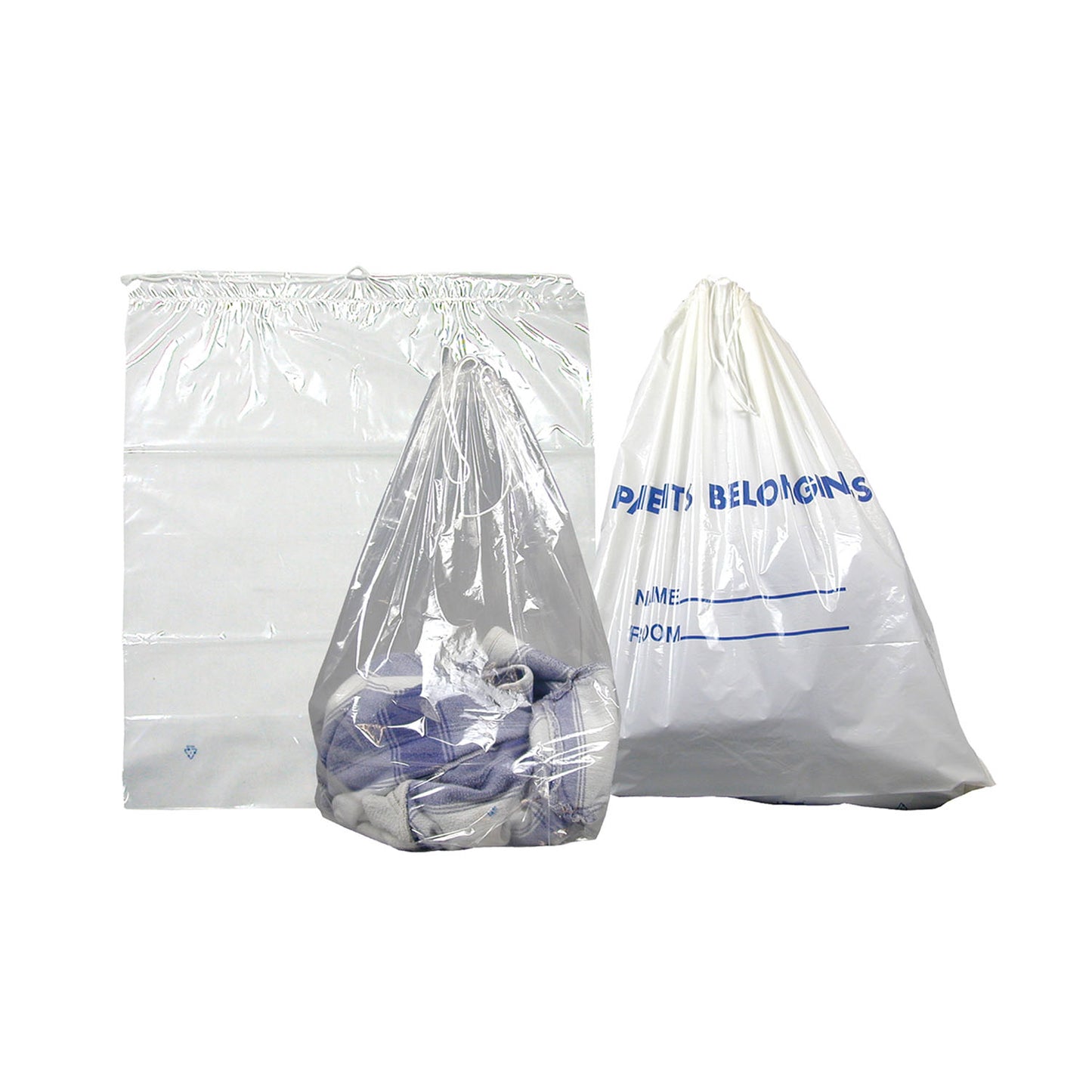Patient Belonging Bag, Clear, 18" x 20_", 500/cs