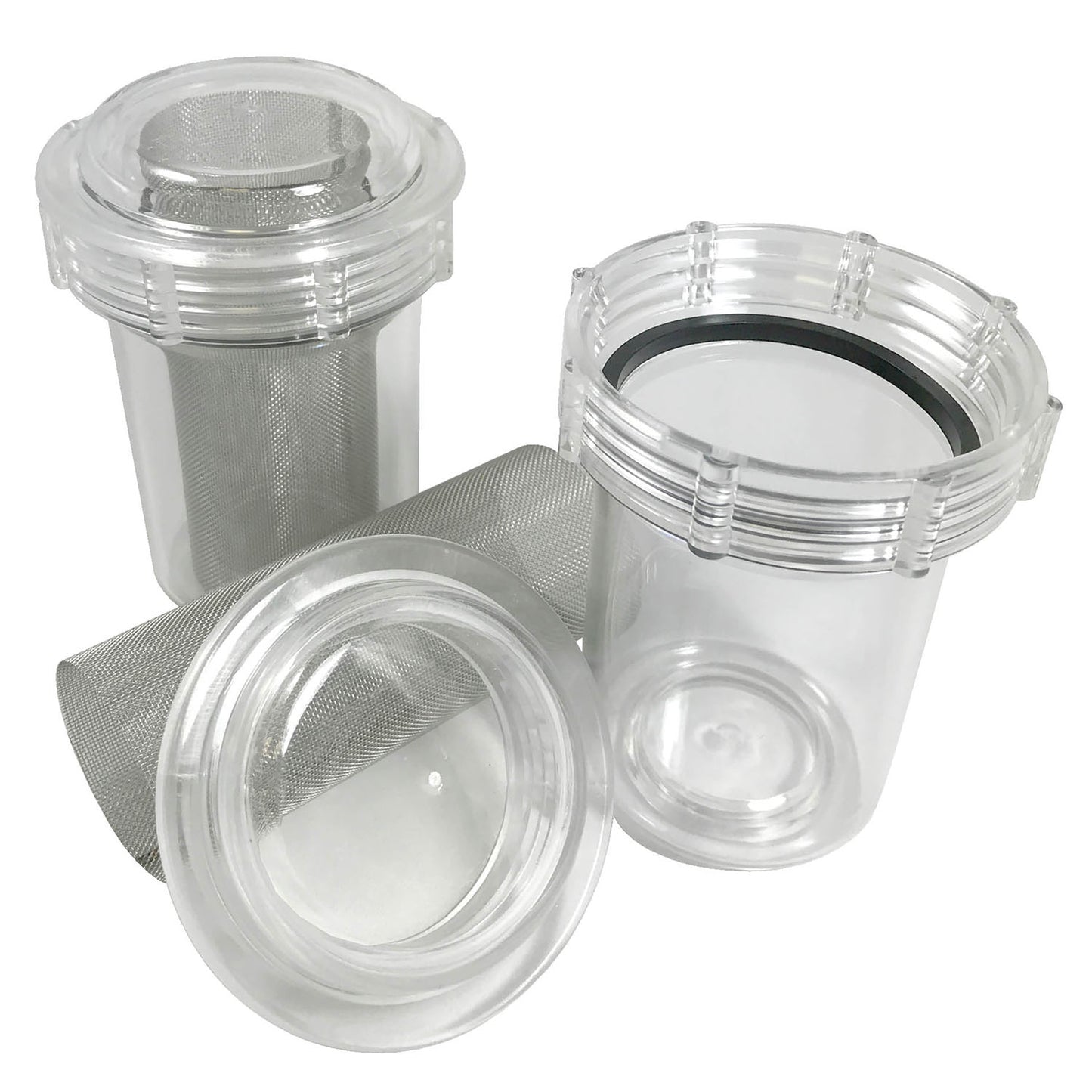 UNIVAC Disposable Vacuum Pump Canisters with Mesh Screen, 2-3/4" W x 3-5/8" H, 12/bx, 6 bx/cs