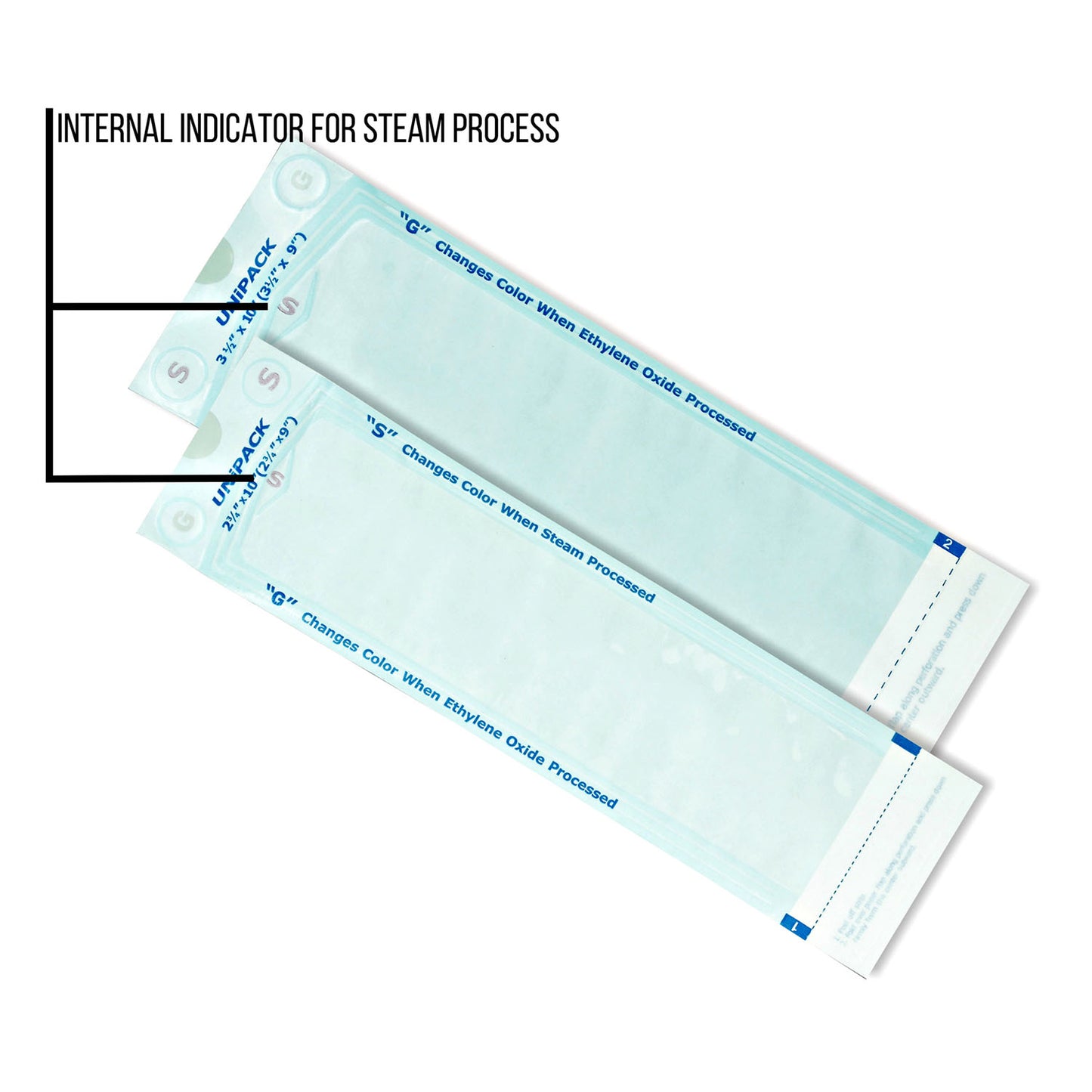Sterilization Pouches, 5-1/4" x 7-1/2", 200/bx, 16 bx/cs