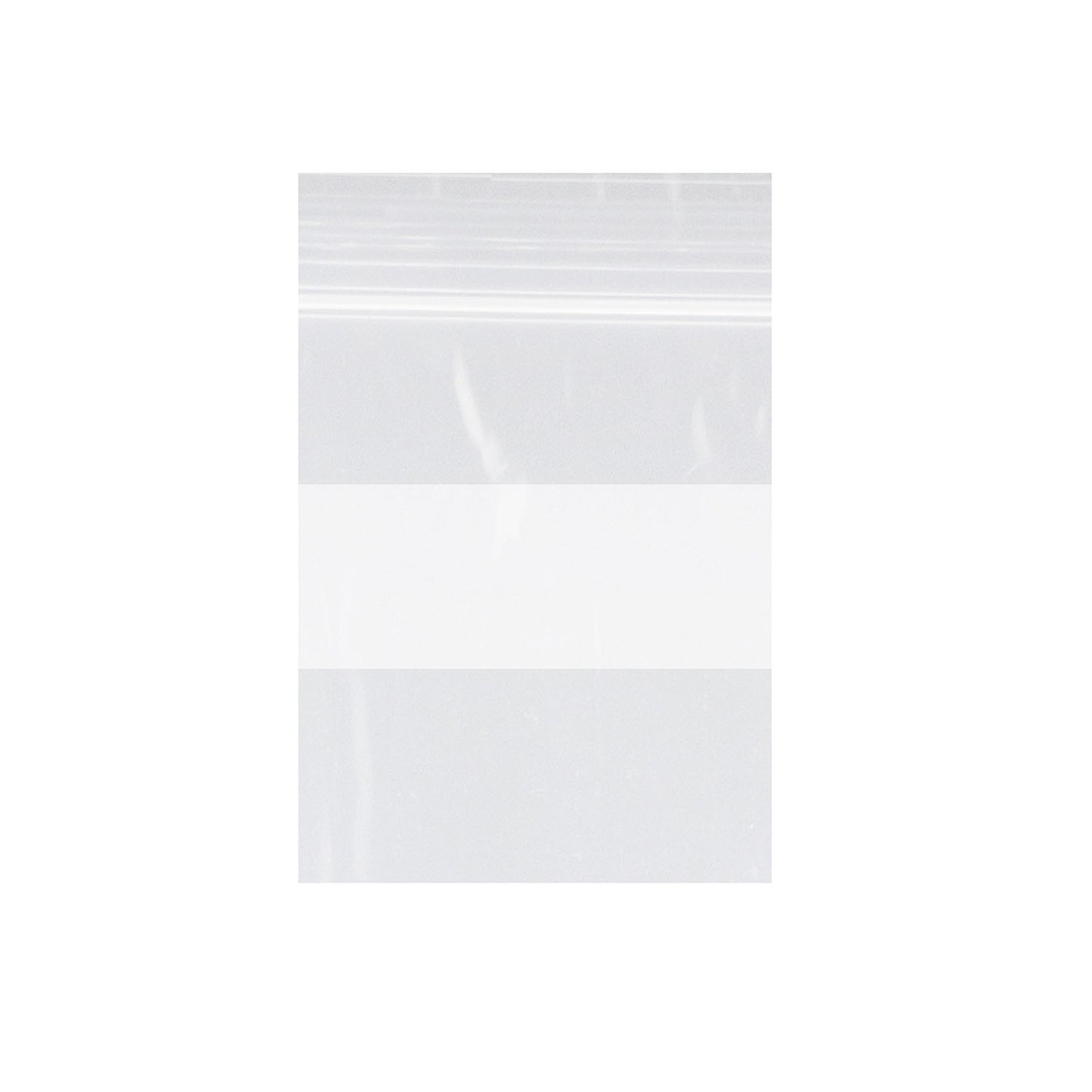 Zip Bag, Clear with White Block, 2 mil, 4" x 6", 1000/bx