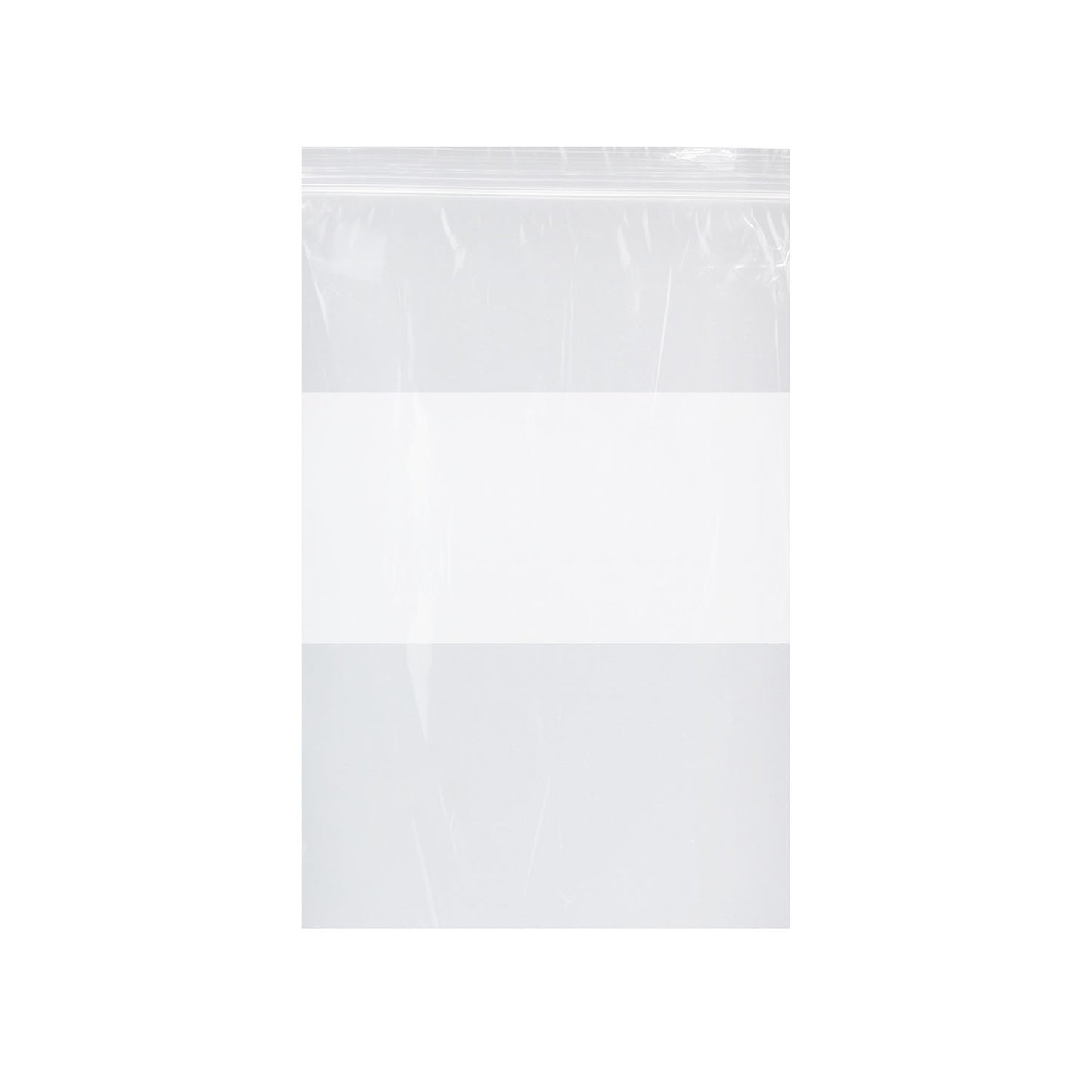 Zip Bag, Clear with White Block, 2 mil, 9" x 13", 1000/cs