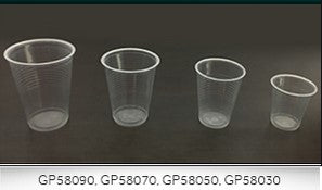 Plastic Cup, Clear, 7 oz., 100/dual pk, 25 pk/cs (24 cs/plt)