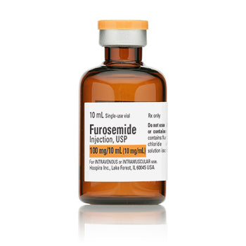 Furosemide Injection, USP, 10 mg/ml, 10 ml Vial, Single Dose, Glass Fliptop Vial, 25/bx (Rx) (Item is Non-Returnable) (We must have your Wholesale Drug License on File before shipping this product) (US Only, Excluding IN and ND)