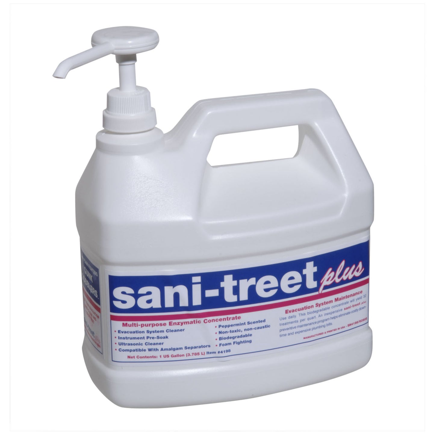 Sani-Treet Plus, Gallon, Peppermint, 4/cs (Item on Manufacturer Backorder Inventory Limited when Available)
