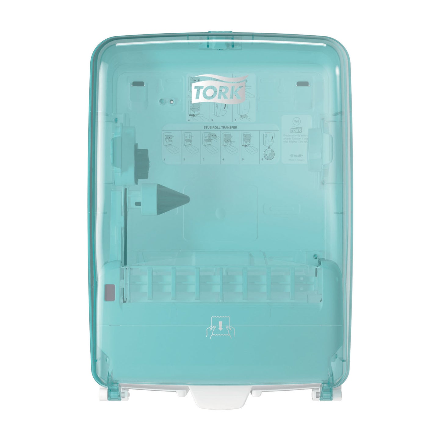 Washstation Dispenser, Universal, Aqua/ White, W6, Plastic, 18.1" x 12.6" x 10.6" (60 cs/plt)