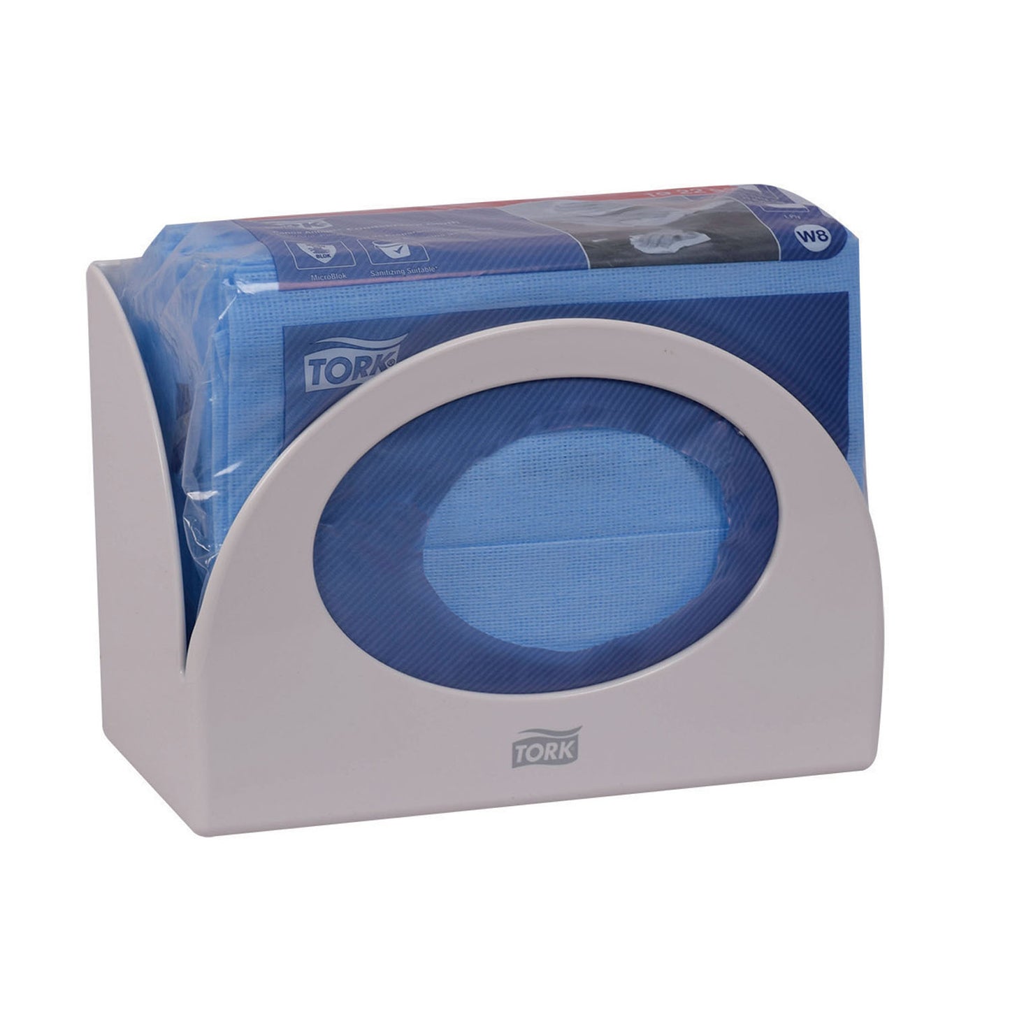 Wiper Dispenser, Small Bracket, Universal, White, W8, 5.7" x 8.4" x 4.2"