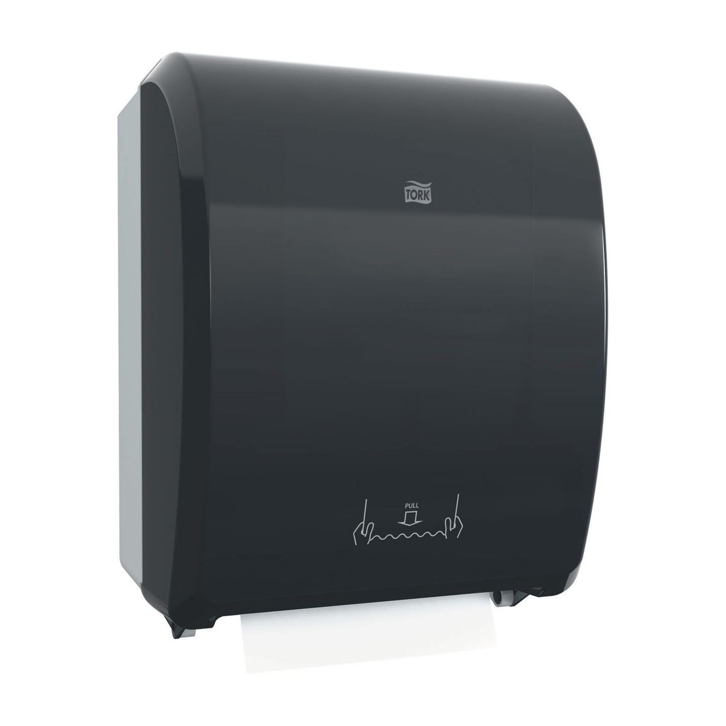 Hand Towel Roll Dispenser, Mechanical, Universal, Black, H71, Plastic, 16" x 12.3" x 9.3" (54 cs/plt)