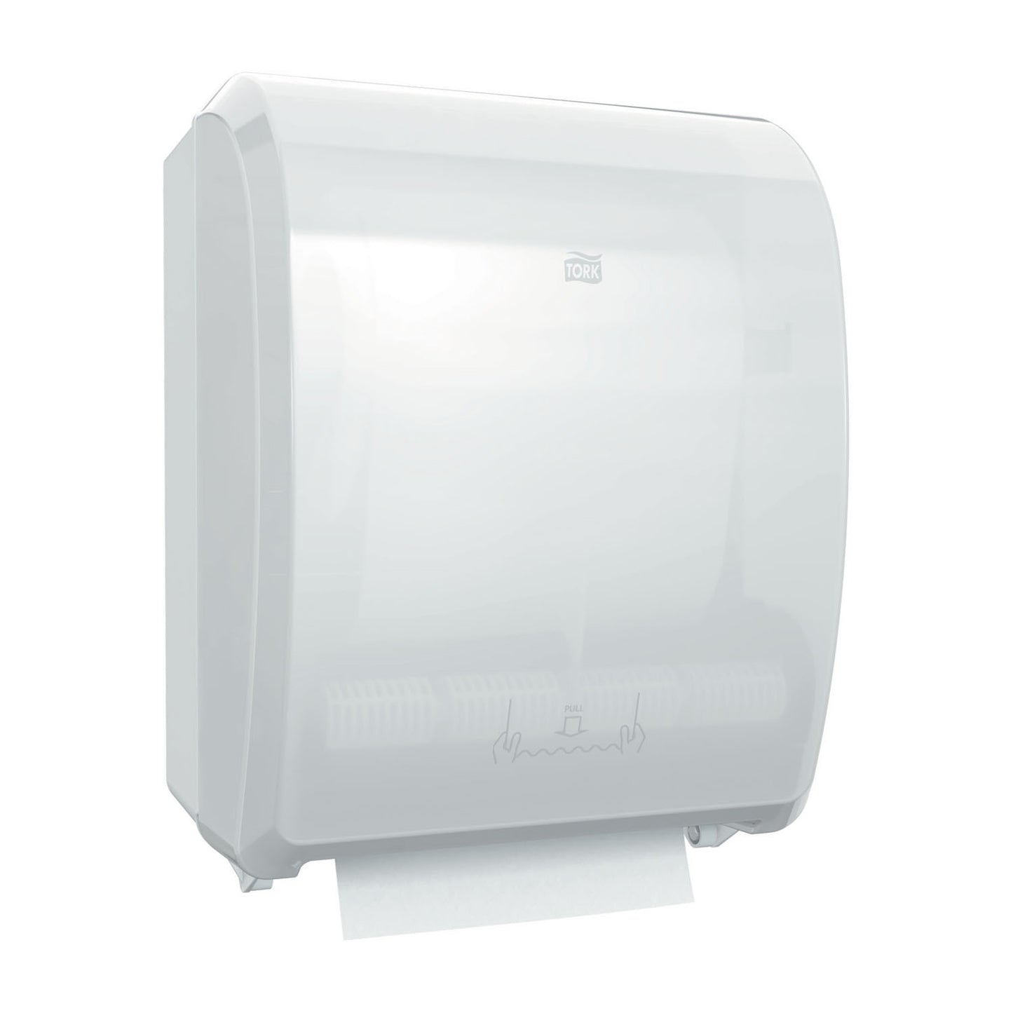 Hand Towel Roll Dispenser, Mechanical, Universal, White, H80, Plastic, 16" x 12.3" x 9.3"