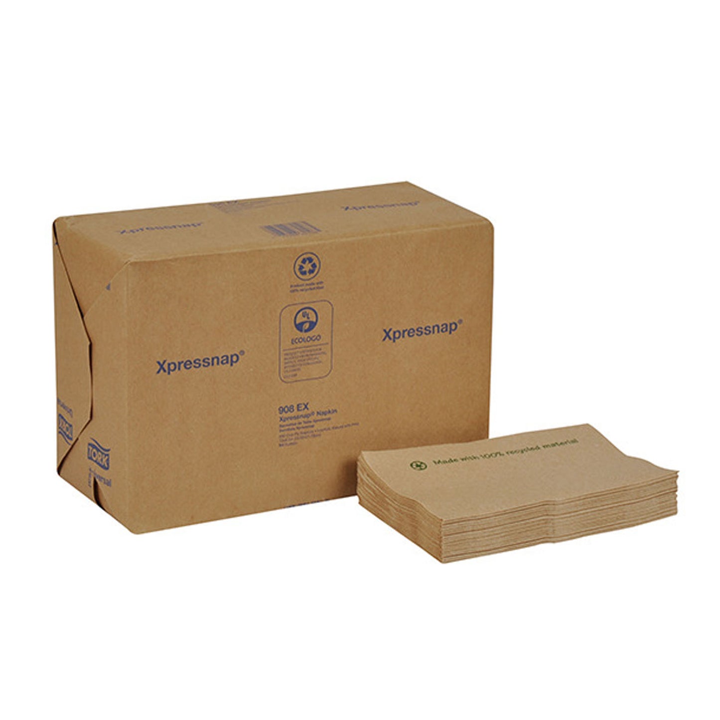 Dispenser Napkin, Environmental, Interfold, Universal, Natural, 1-Ply, Embossed, N4, 8.5" x 13", 500/pk, 12 pk/cs