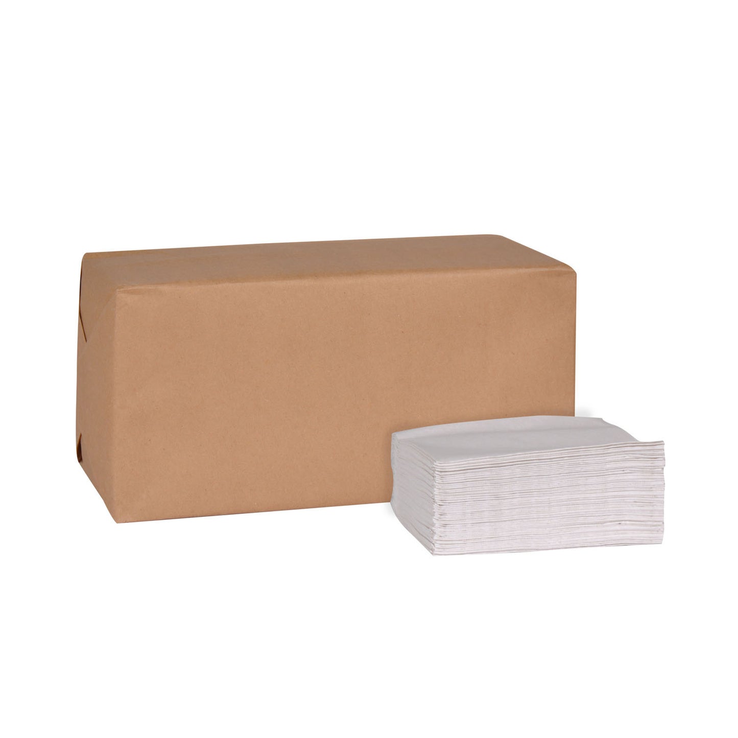 Masterfold Dispenser Napkin, Universal, White, 1-Ply, Embossed, N7, 12" x 13", 500/pk, 12 pk/cs (35 cs/plt)