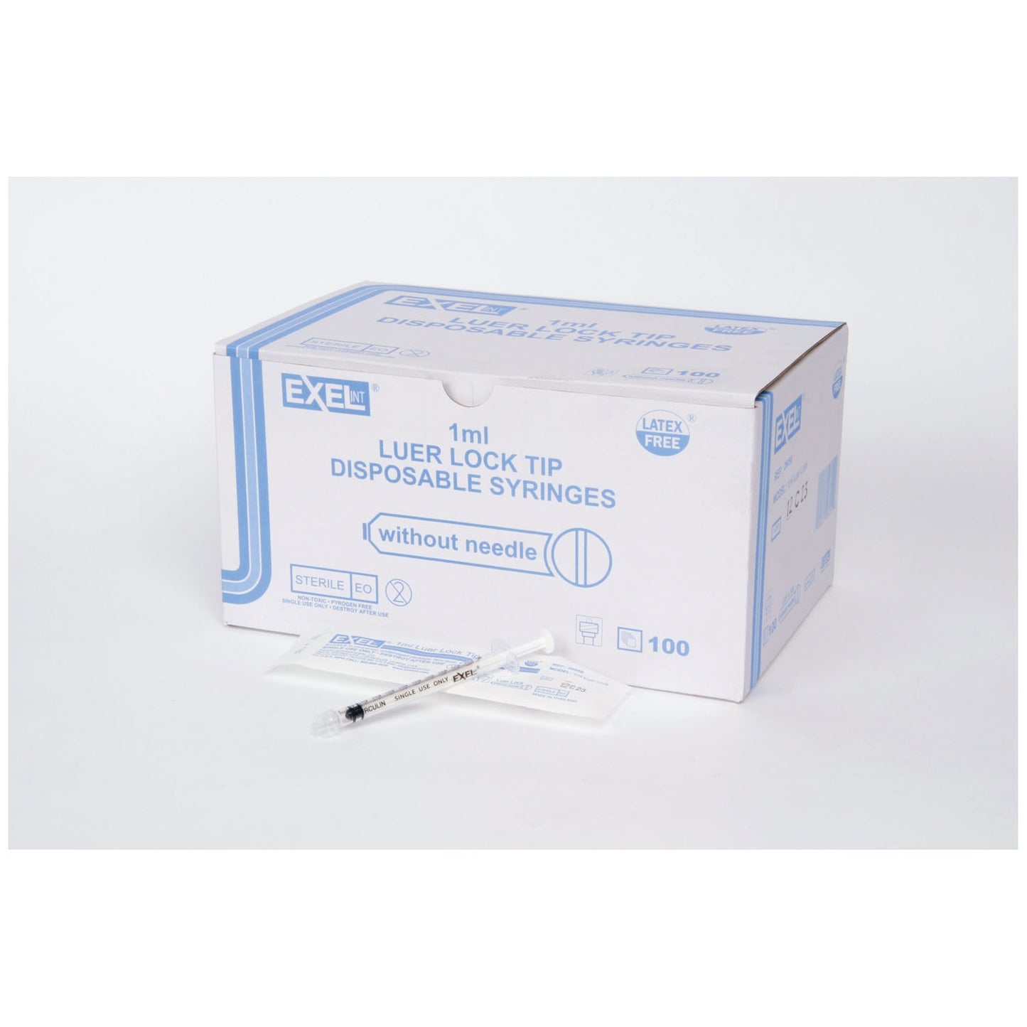 Syringe Only, 1mL, Luer Lock, 100/bx, 10 bx/cs