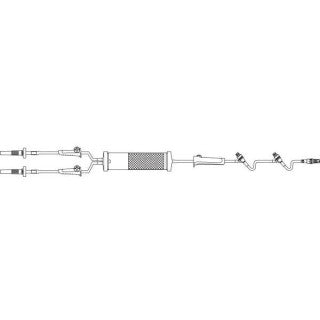 Primary IV Administration Set, Gravity, (2) Ports, 10 drop/ml, 170-260 Micron Filter, 110" Tubing, Y-Type, 48/cs (Rx) (Continental US Only) (Product Access Restricted. Check with your sales rep to verify eligibility)