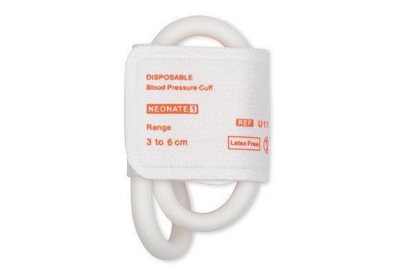NIBP Cuff, Disposable, Neonatal, Size #1, Single Hose, OEM: M1866B, 10/bx (DROP SHIP ONLY) (Freight Terms are Prepaid & Added to Invoice - Contact Vendor for Specifics)