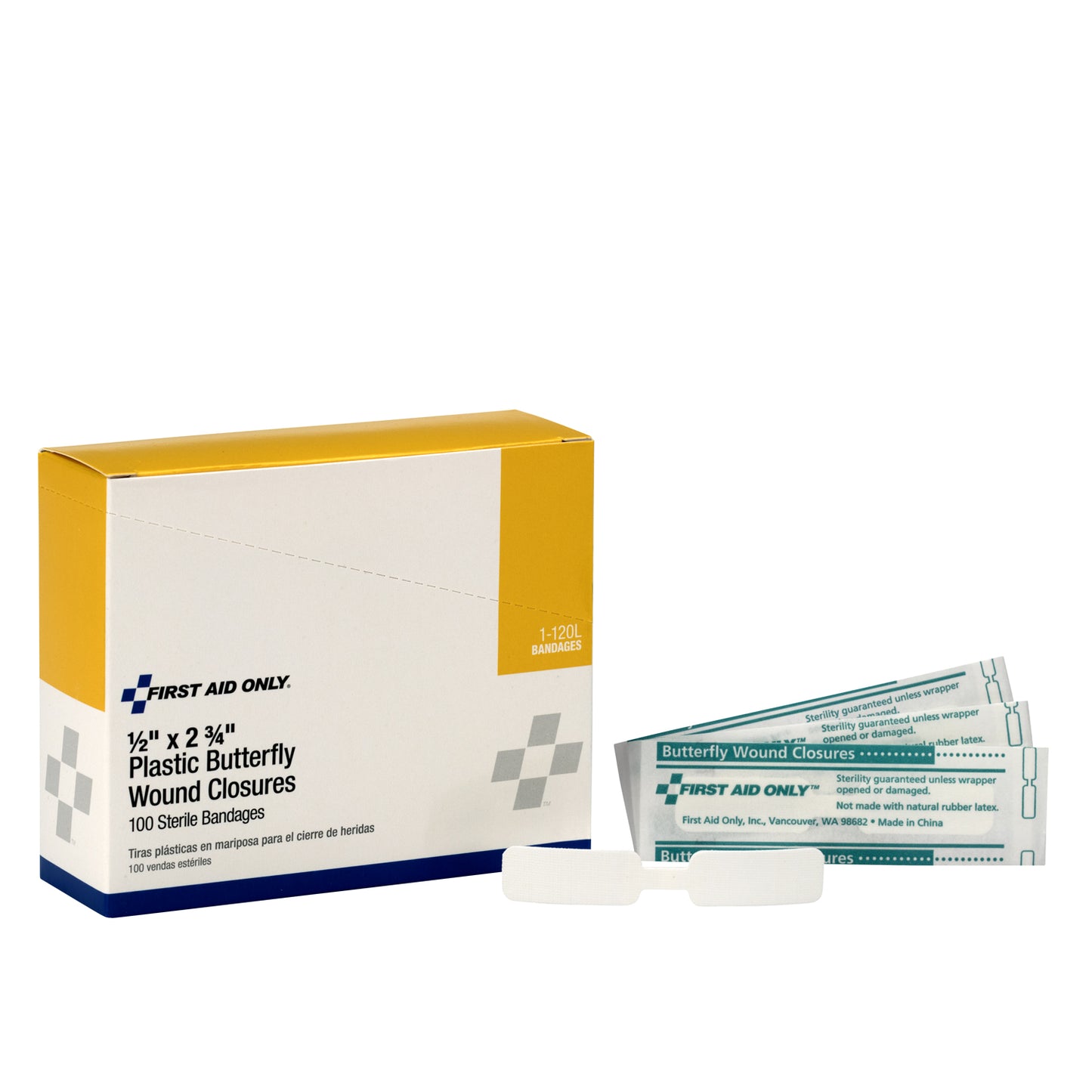 Butterfly Wound Closures, Large, 100/bx (DROP SHIP ONLY - $150 Minimum Order)