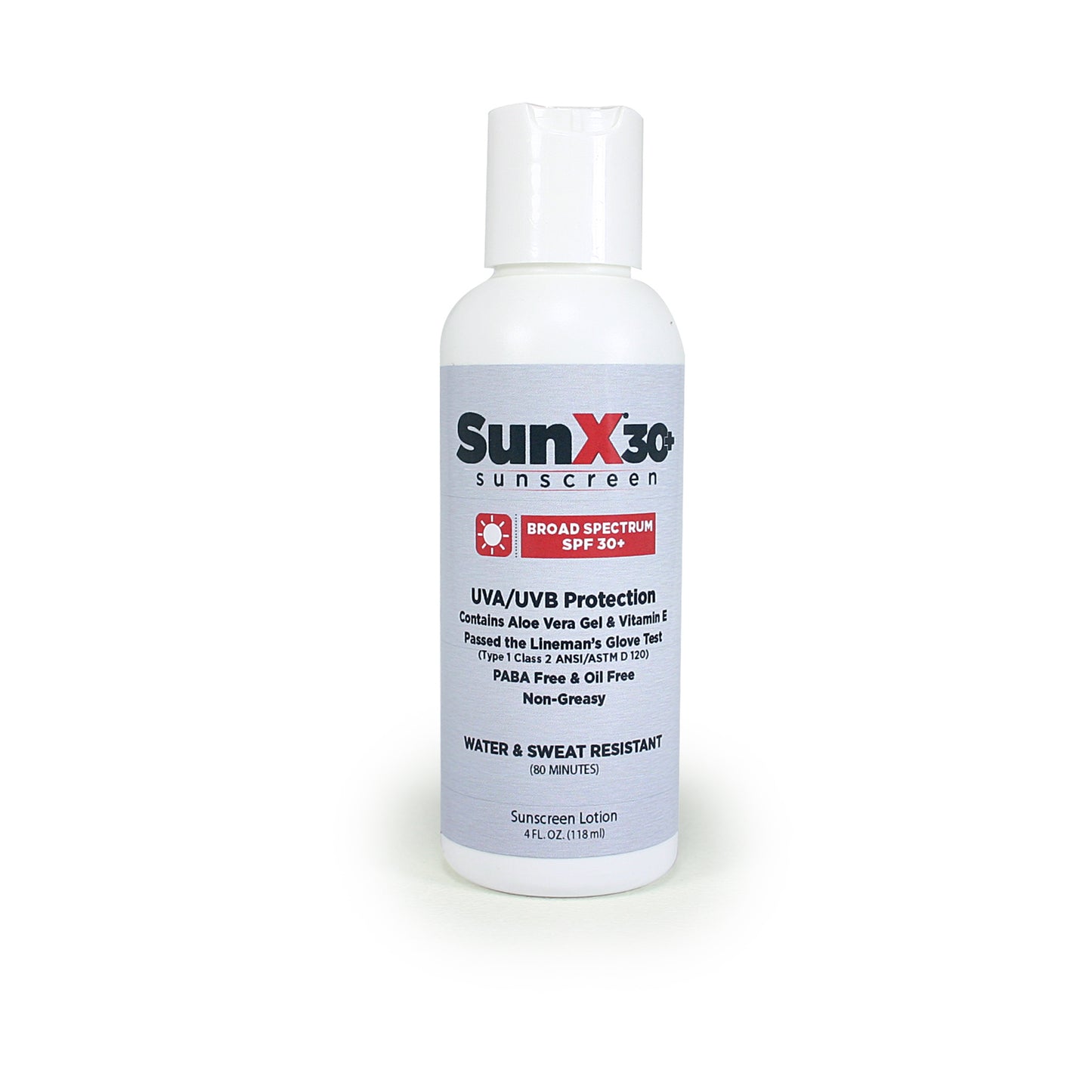 SunX30 Sunscreen Lotion, 4oz, btl , 12/cs (DROP SHIP ONLY - $150 Minimum Order)