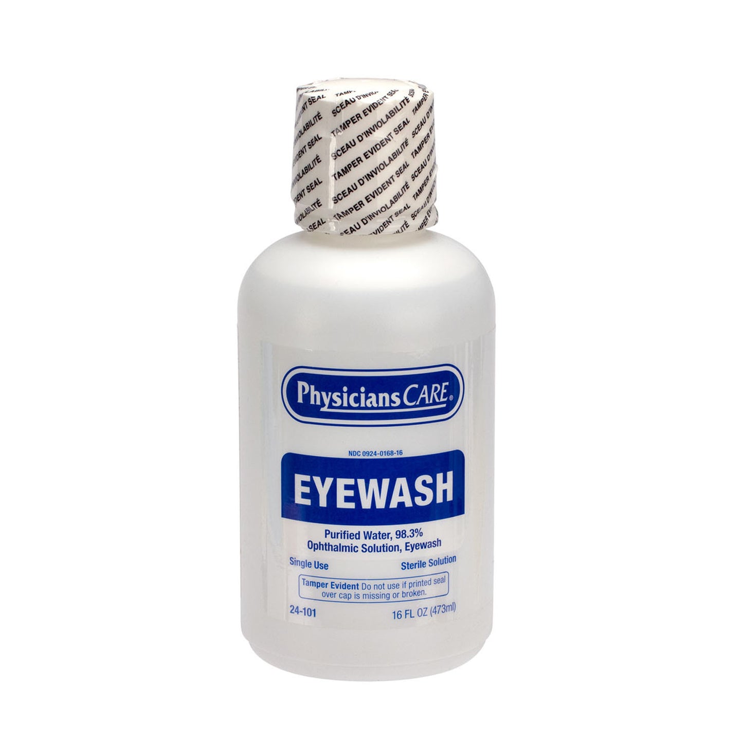 Eyewash Station, Single 16oz Screw Cap Bottle , 6/cs (DROP SHIP ONLY - $150 Minimum Order)