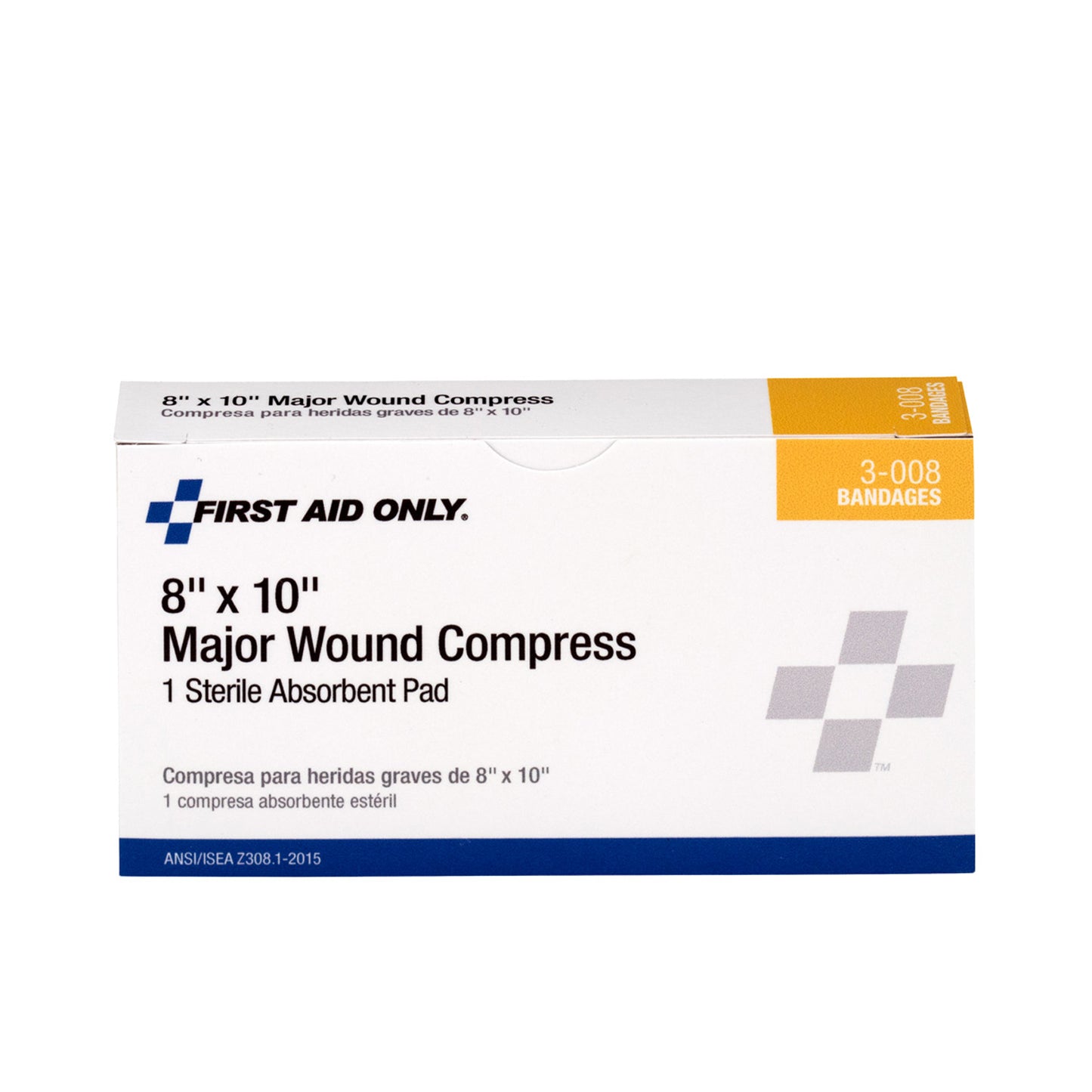 Major Wound Compress, 8"x10", 1/bx (DROP SHIP ONLY - $150 Minimum Order)