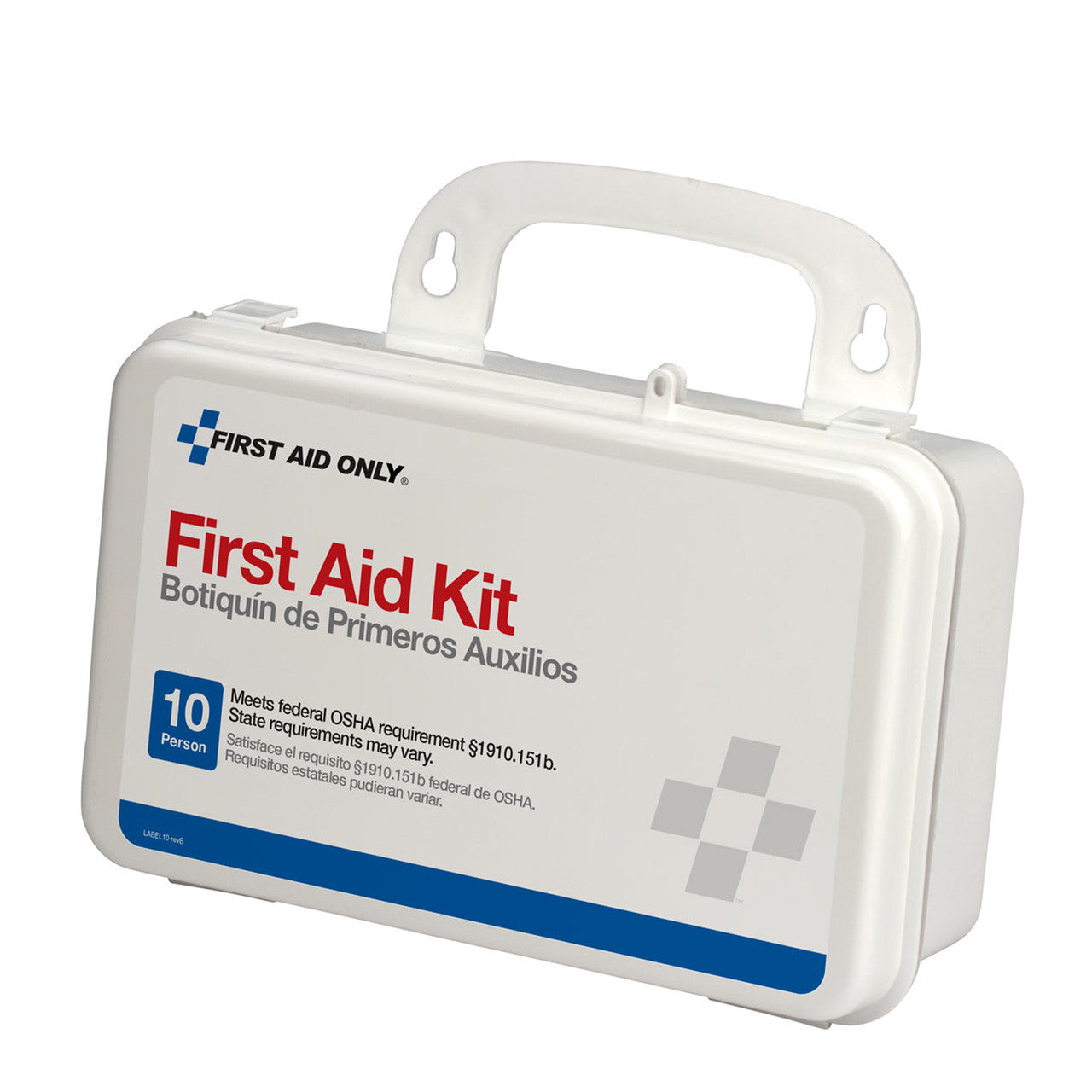 First Aid Kit, 10 Person, Plastic , Custom Logo , 48/cs (DROP SHIP ONLY - $150 Minimum Order)