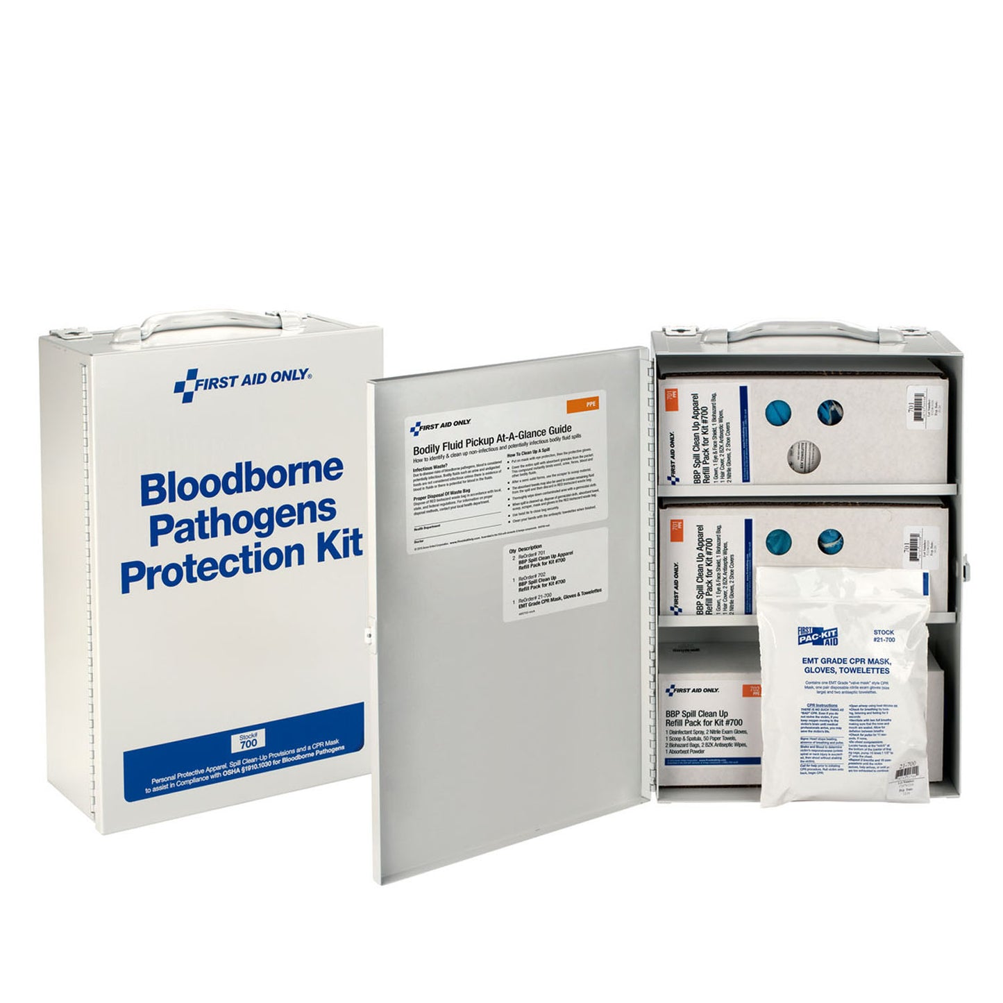 BBP Spill Clean Up Cabinet, Metal Case (DROP SHIP ONLY - $150 Minimum Order)