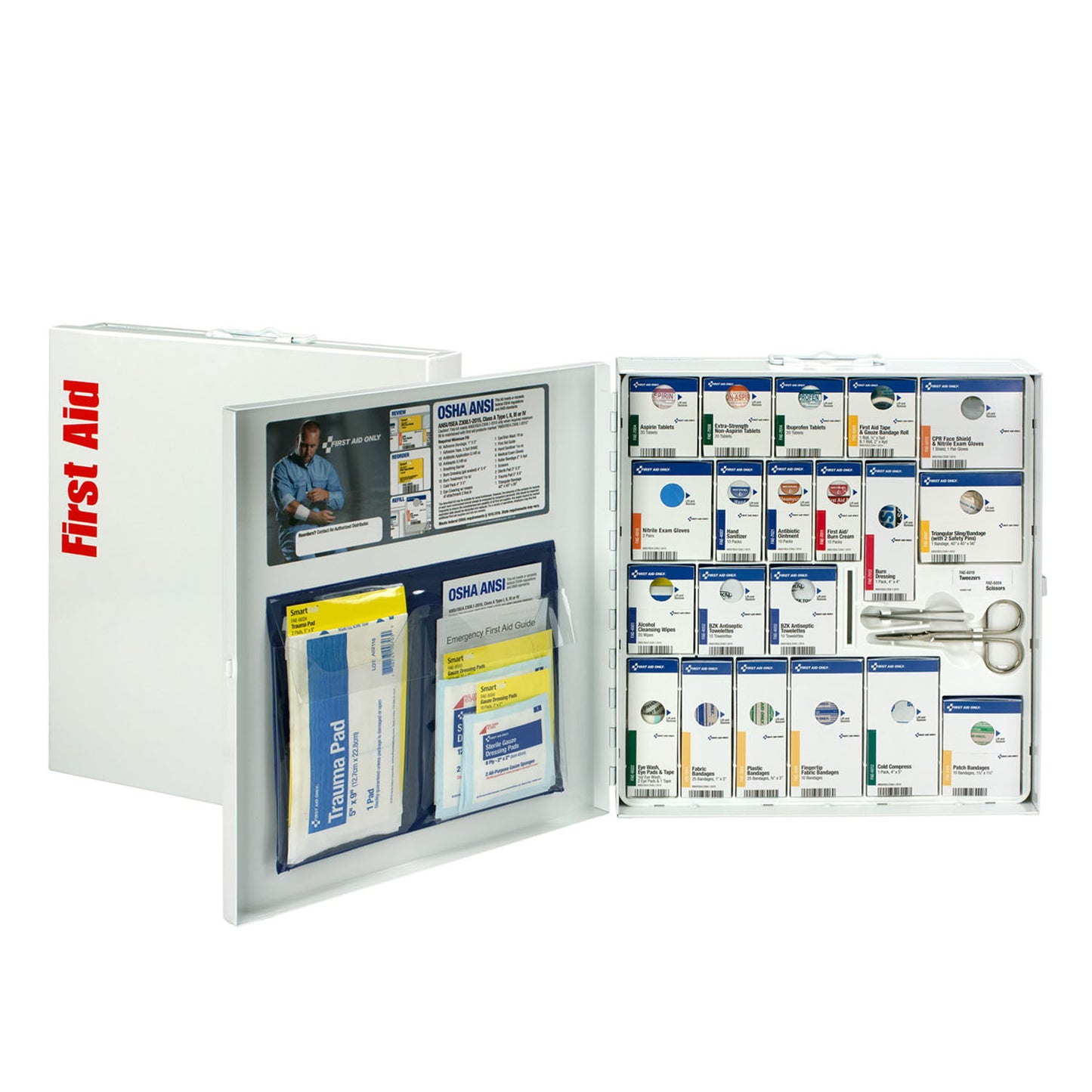 Large Metal Smart Compliance Cabinet, ANSI A+ w/ Meds (DROP SHIP ONLY - $150 Minimum Order)