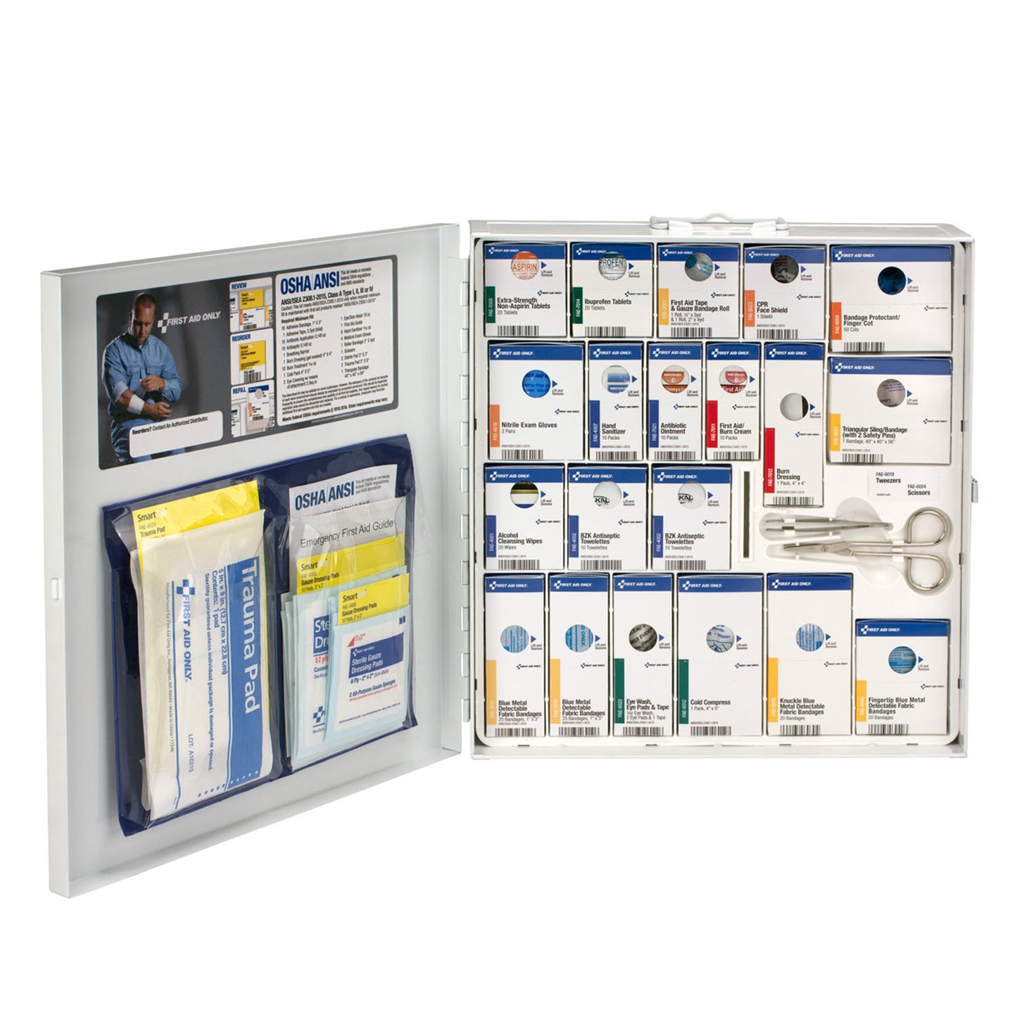 Metal Smart Compliance Food Service Cabinet, w/ Meds, ANSI A+, Large (DROP SHIP ONLY - $150 Minimum Order)
