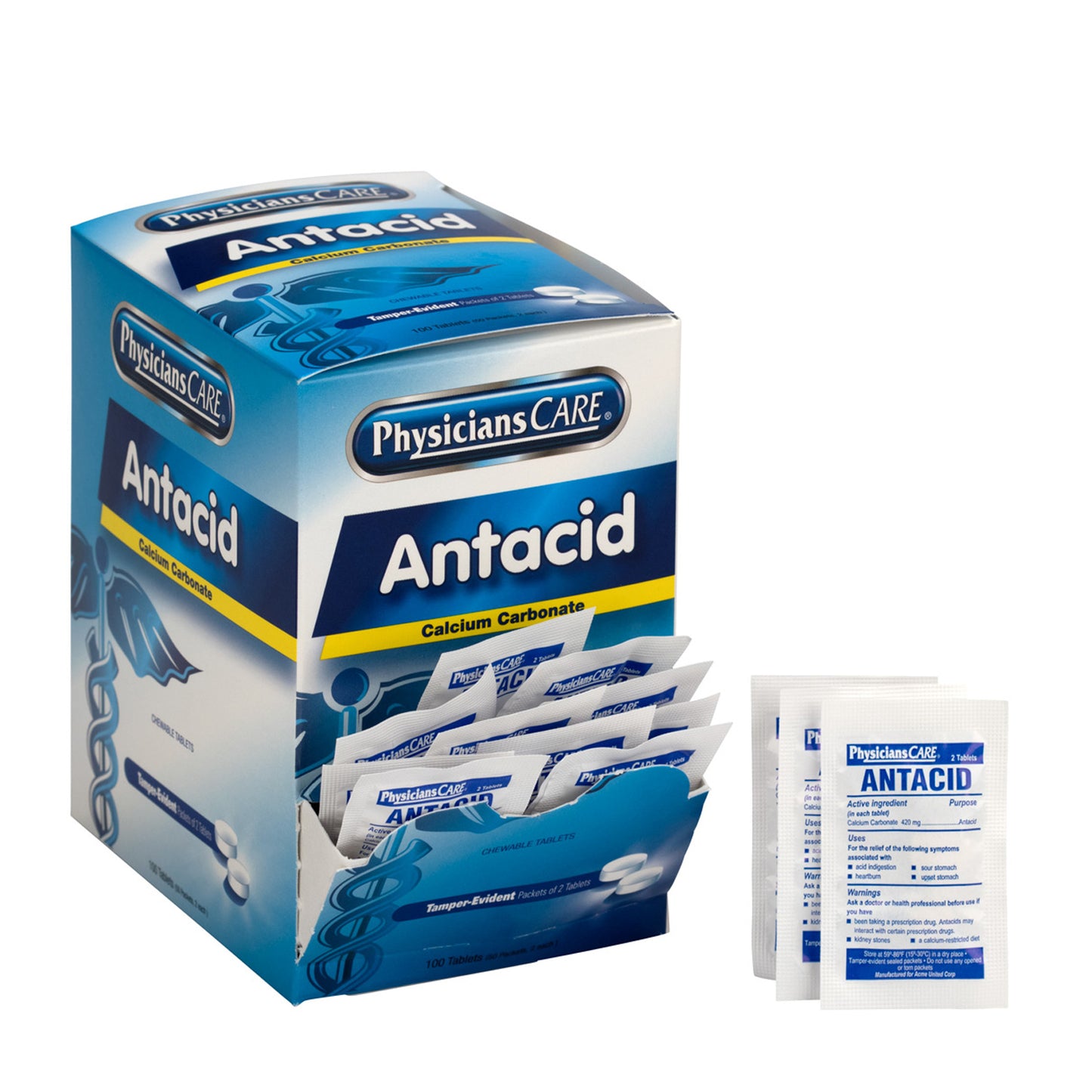 PhysiciansCare Antacid, 2/pk, 50pk/bx (DROP SHIP ONLY - $150 Minimum Order)