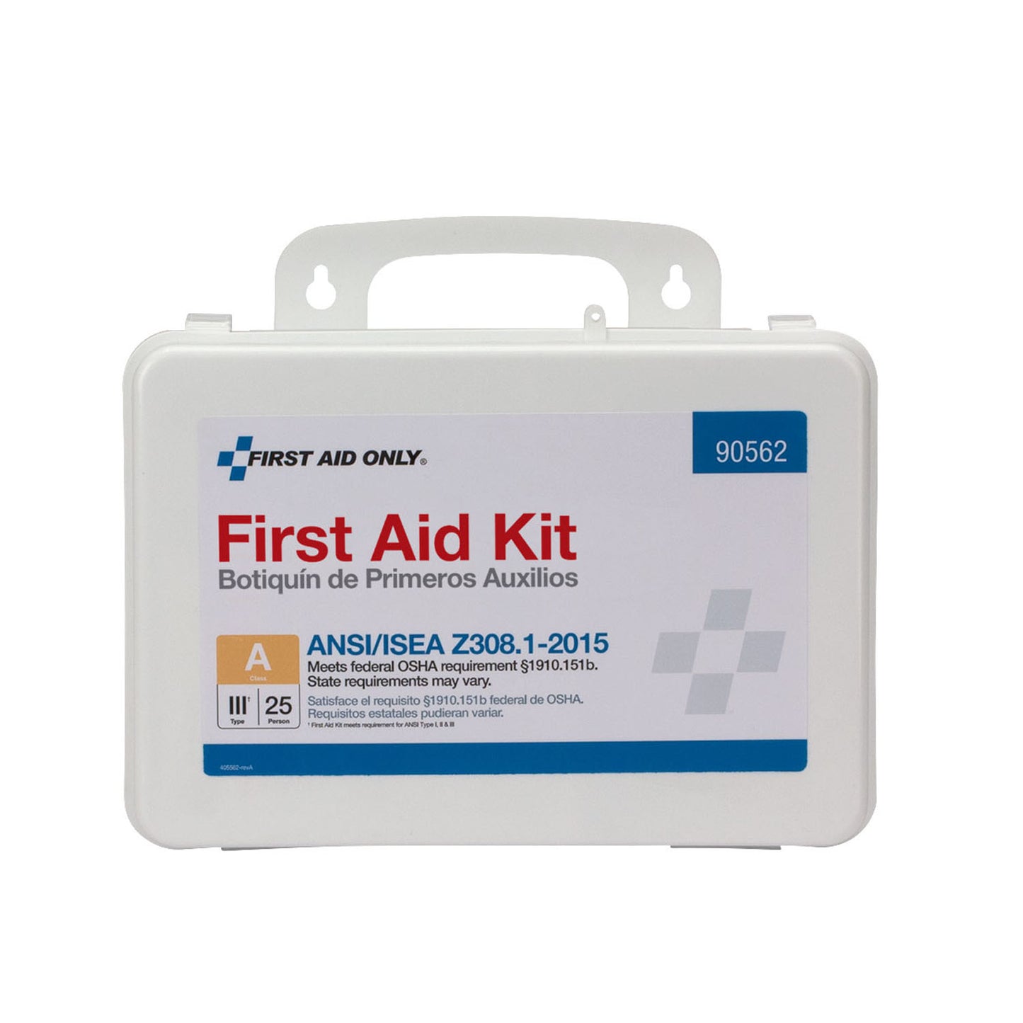 25 Person First Aid Kit, ANSI A, Plastic Case (DROP SHIP ONLY - $150 Minimum Order)