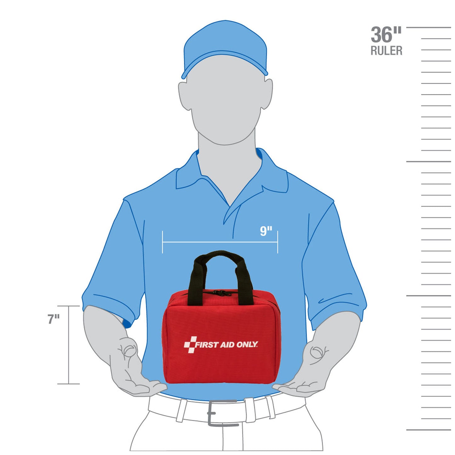 First Aid Kit, 25 Person, ANSI A, Fabric Case (DROP SHIP ONLY - $150 Minimum Order)