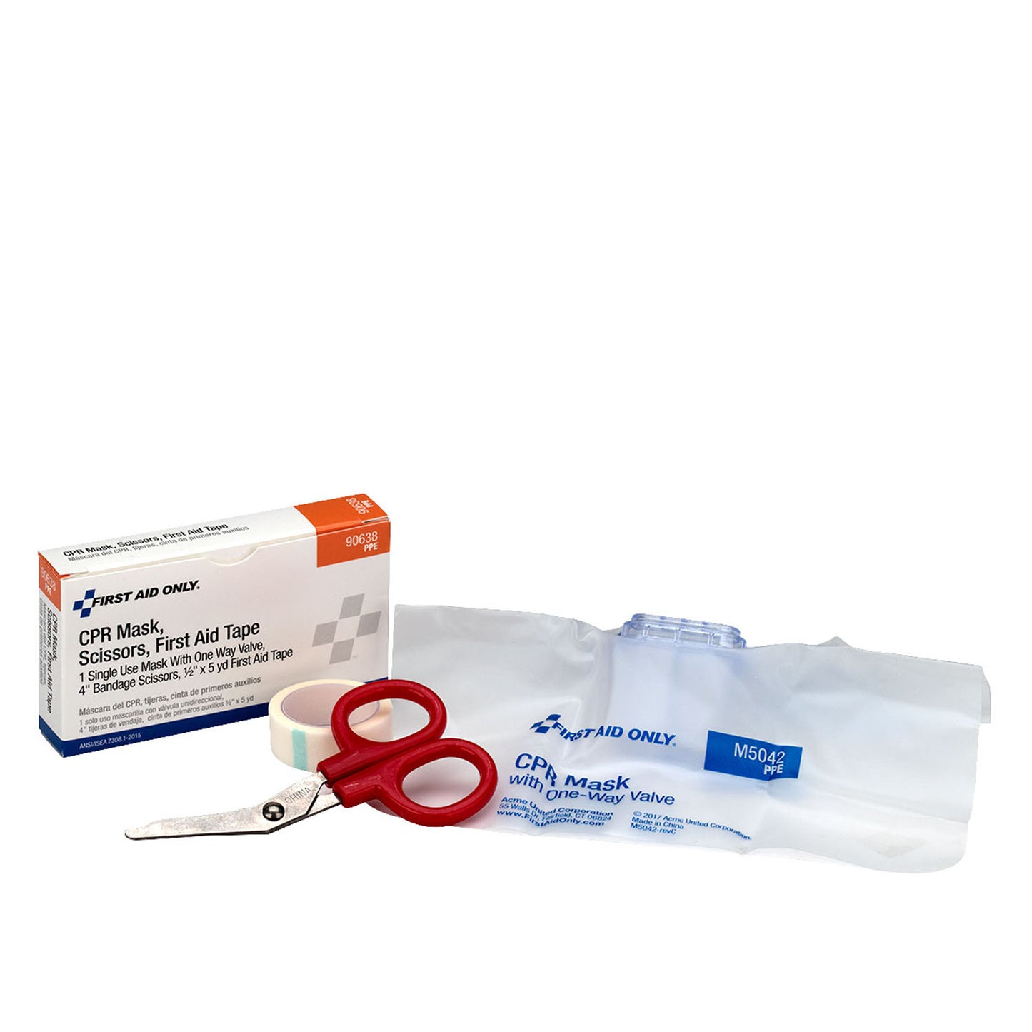 CPR Mask, Scissors, Tape Roll, 1ea/bx (DROP SHIP ONLY - $150 Minimum Order)