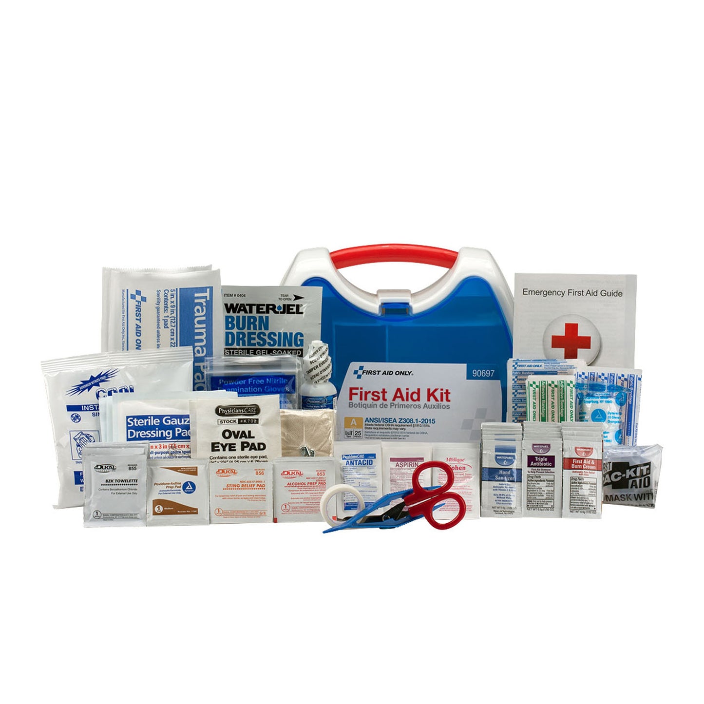 25 Person ReadyCare ANSI A First Aid Kit, Plastic Case (DROP SHIP ONLY - $150 Minimum Order)