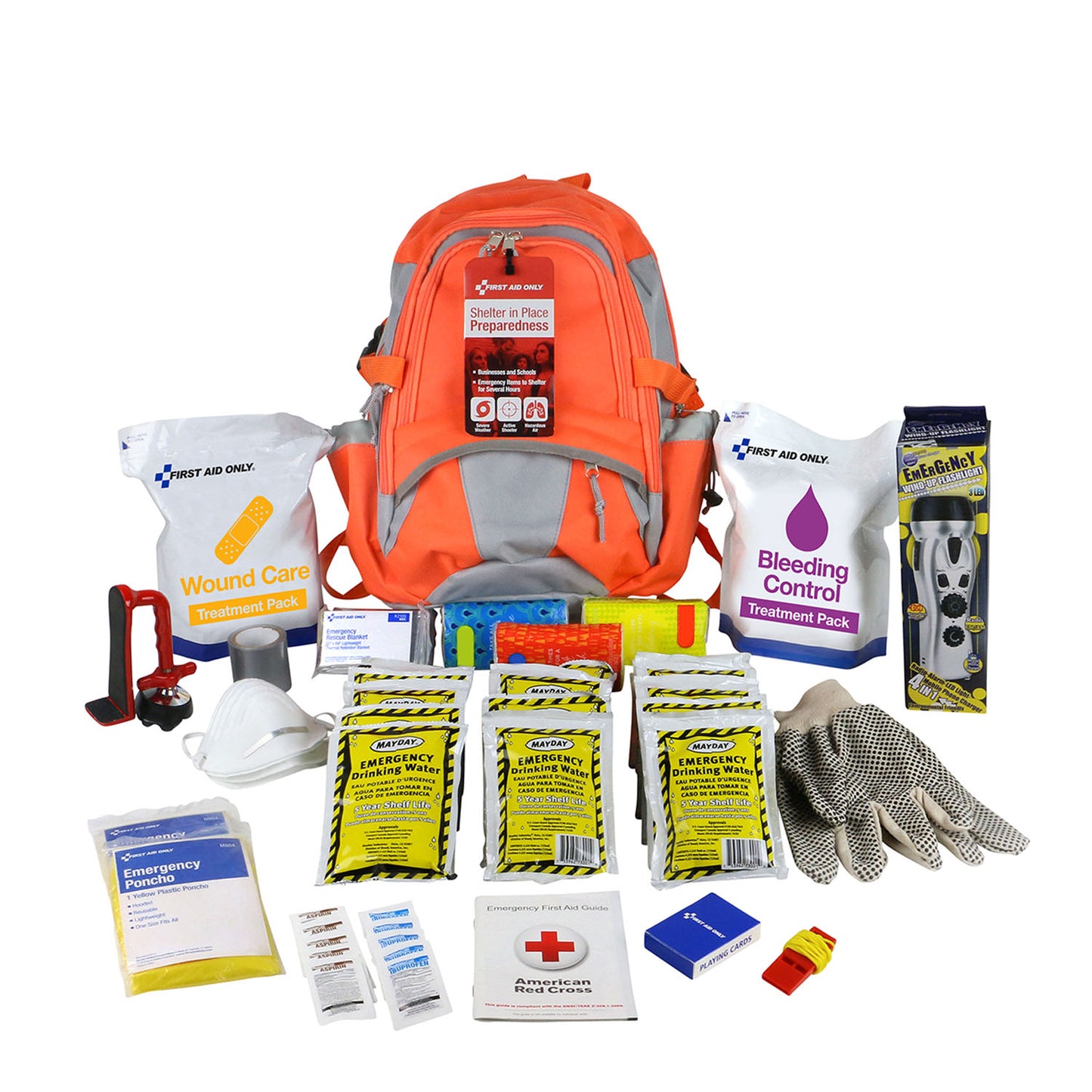 Shelter-in-Place Preparedness, 209pc, 13"x17"X8", 20 Person