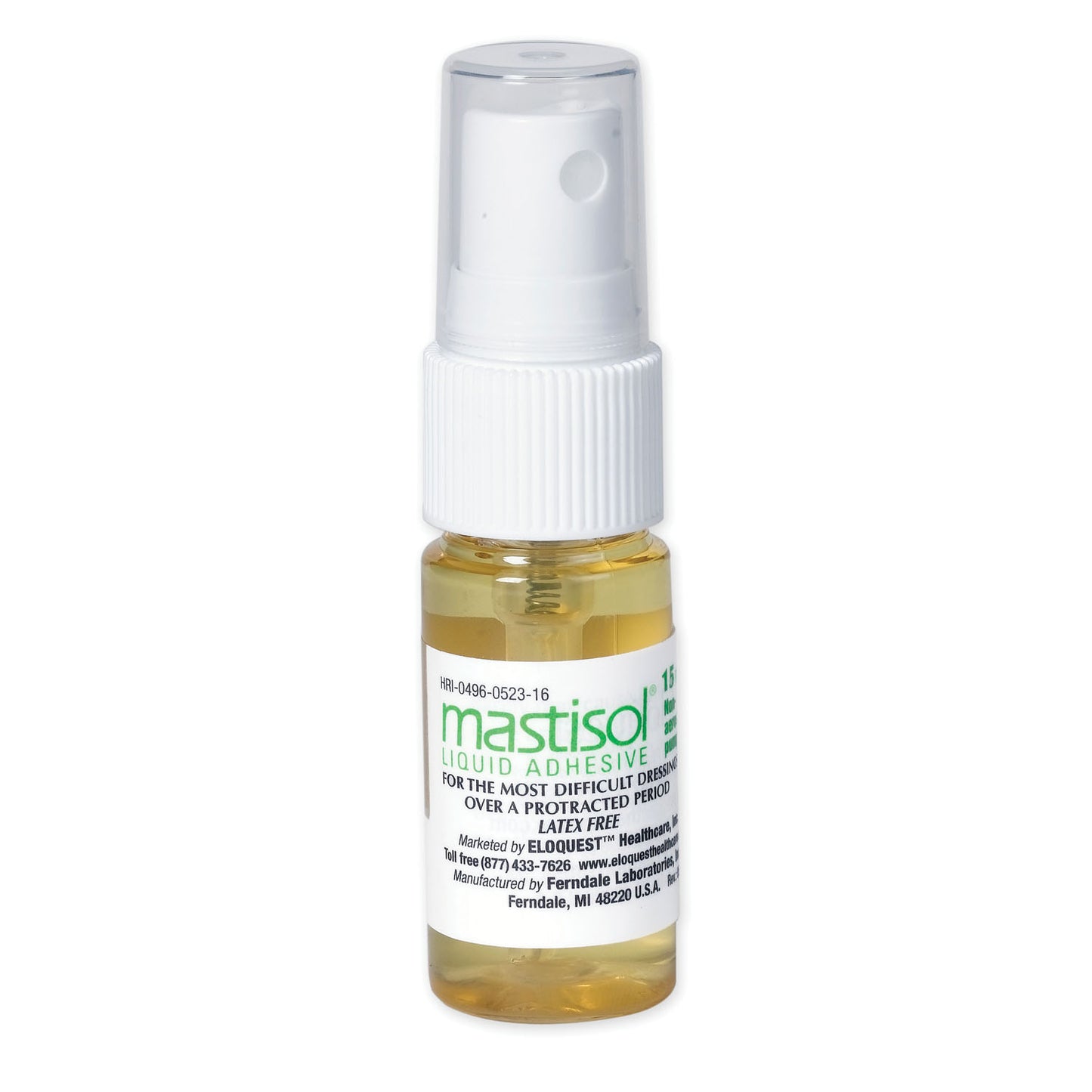 Medical Adhesive with Spray Pump, 15mL (US Only-No Puerto Rico) (Item is considered HAZMAT and cannot ship via Air or to AK, GU, HI, MP, PR, VI)