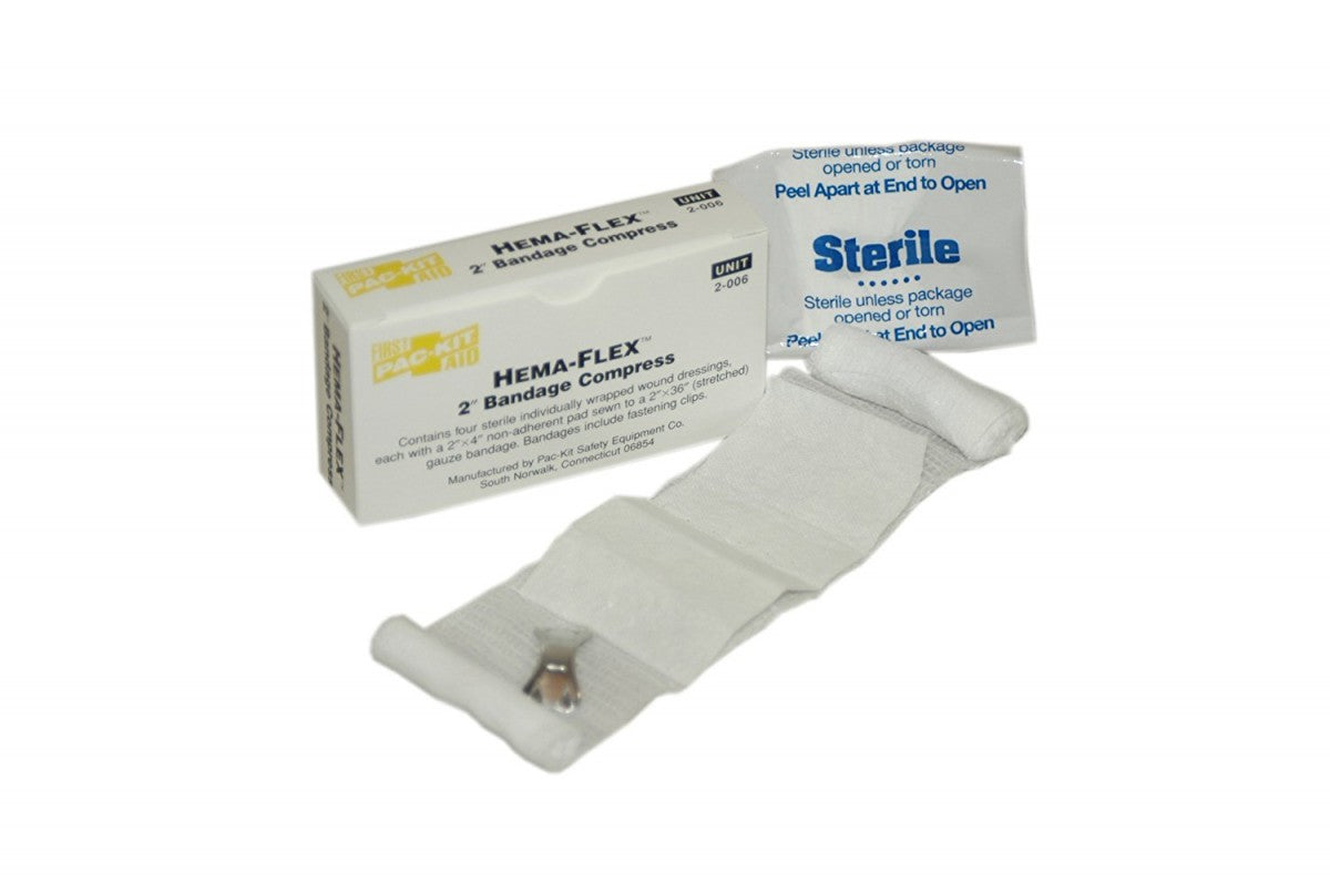 Hema-Flex Bandage Compress, 2", 4/bx (DROP SHIP ONLY - $150 Minimum Order)