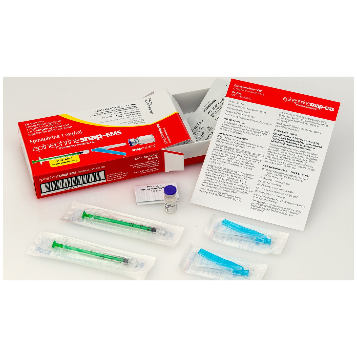 Epinephrine Snap-V Convenience Kit for the EMS Provider for Anaphylactic Emergencies (Rx) (US Only, Excluding IN and ND) (Product is Non-Returnable)