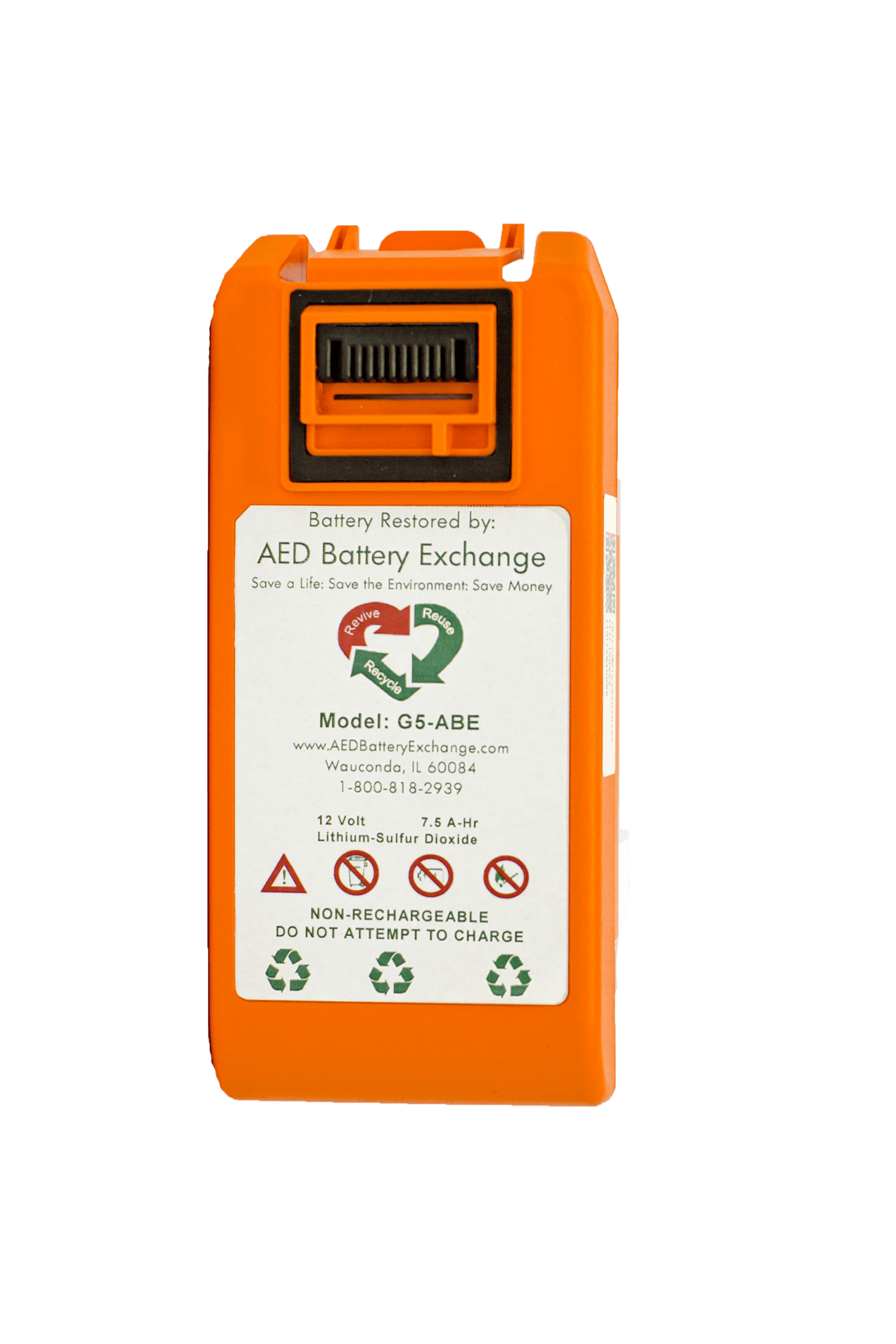 Powerheart G5 AED Intellisense Battery, Lithium, Non-Rechargeable, 4 Year Operational Guarantee (Item is considered HAZMAT and cannot ship via Air or to AK, GU, HI, MP, PR, VI)