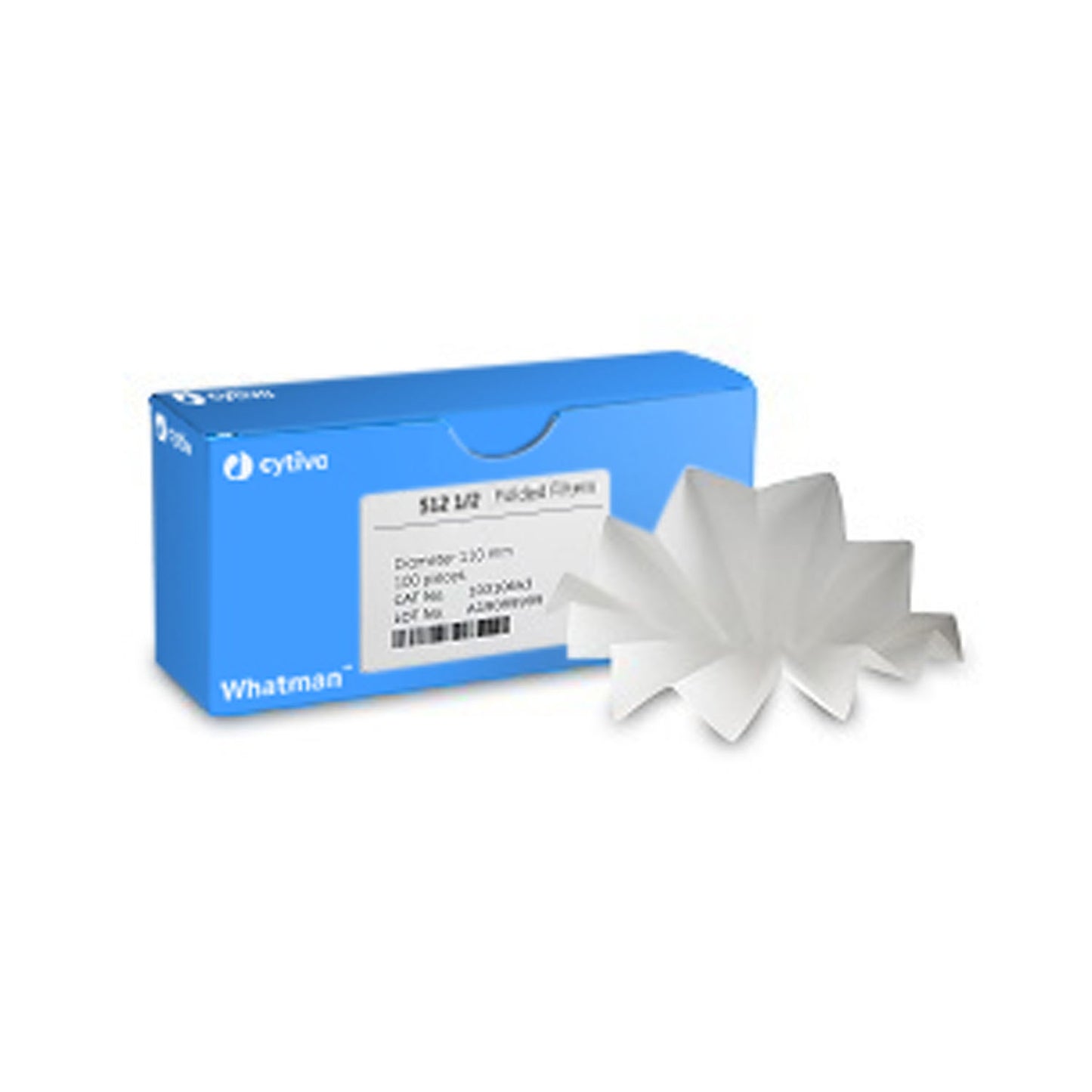 Filter Circles, 110mm Dia, Folded, Grade 512 1/2, 100/pk
