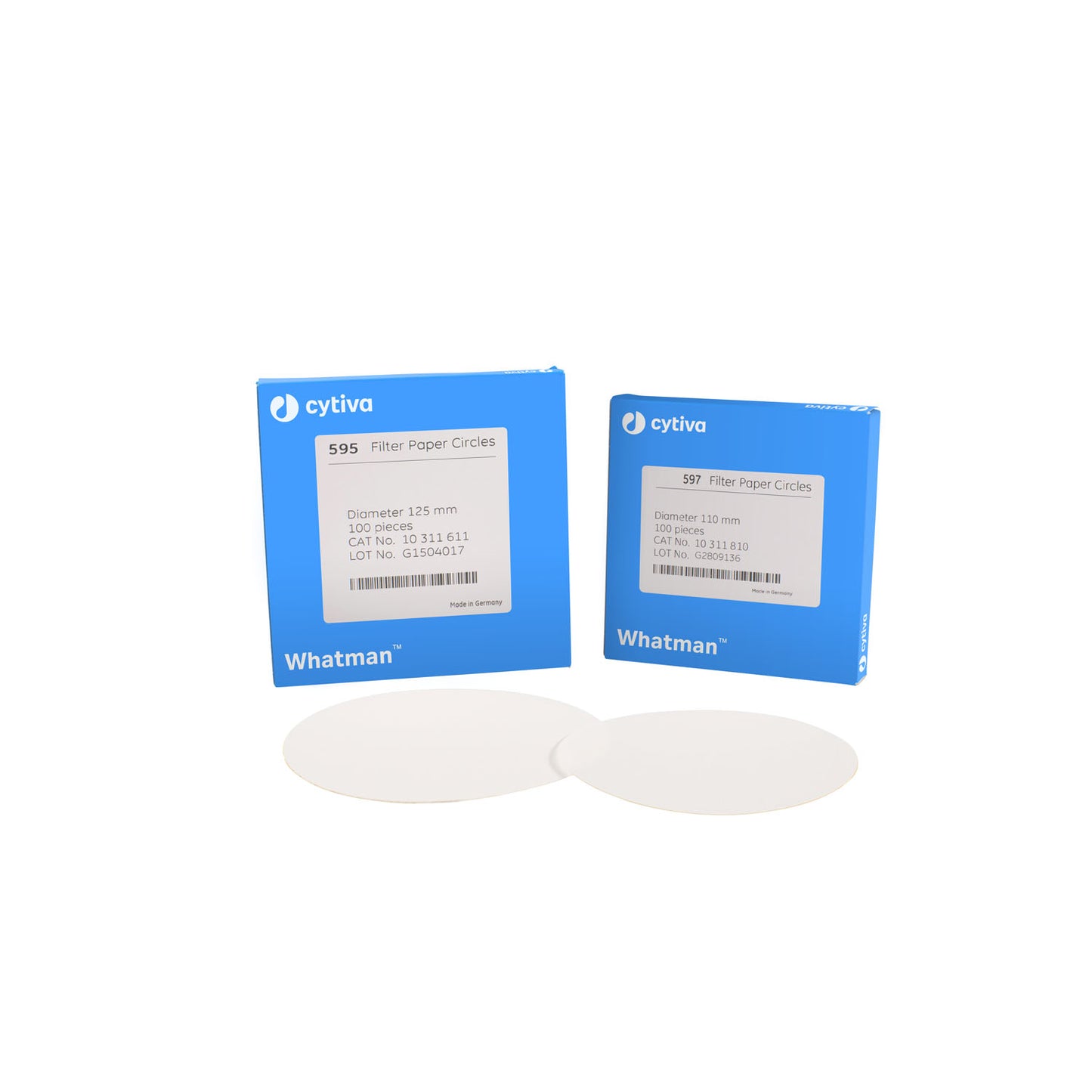 Filter Circles, 125mm Dia, Grade 597, 100/pk