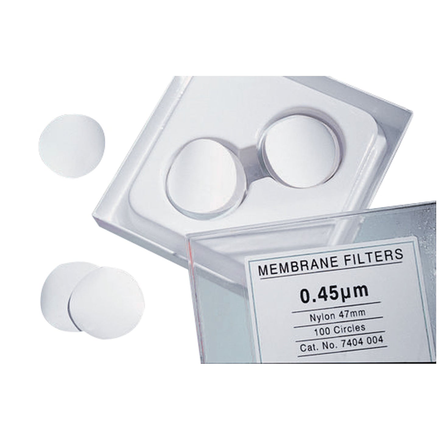 Filter Circles, 13mm Dia, Nylon, 0.45m Pore Size, 100/pk