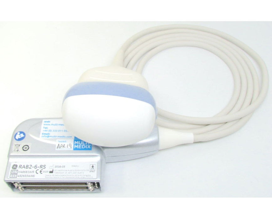 RAB2-6-RS Real Time 4D Convex Array Probe (DROP SHIP ONLY) (Continental US Only) (Not Available to Vet or Government Markets) (Pricing Listed is an Estimate and may Change without Prior Notification; Please Contact your GE Sales Rep for an Accurate Price Quote)