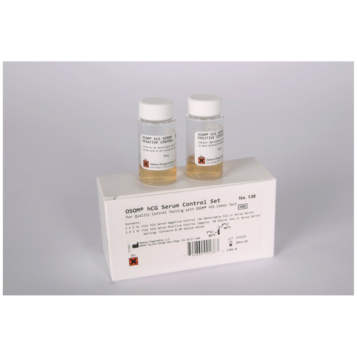 OSOM hCG Serum Controls For OSOM hCG Combo