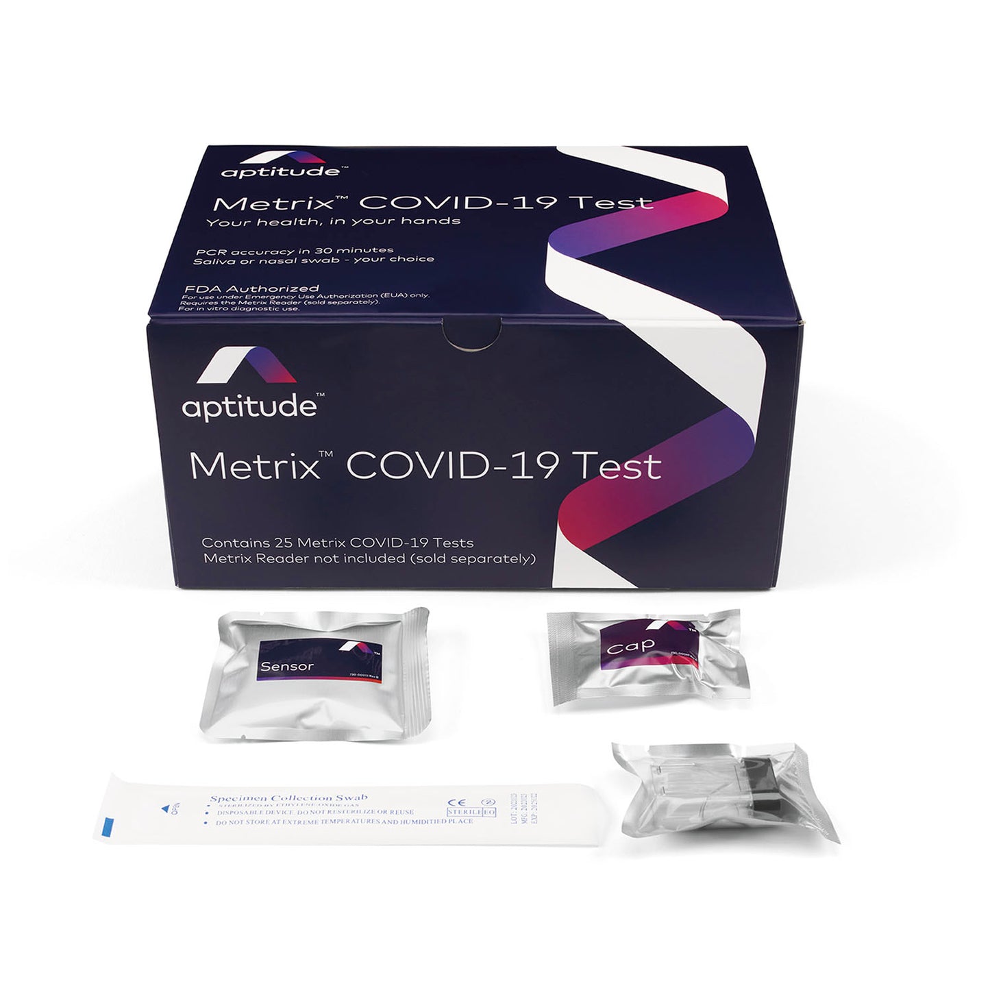 Metrix COVID-19 Test, 25 tests/kt (6-months Dating) (Non-Returnable & Non-Refundable) (Continental US Only) (DROP SHIP ONLY)
