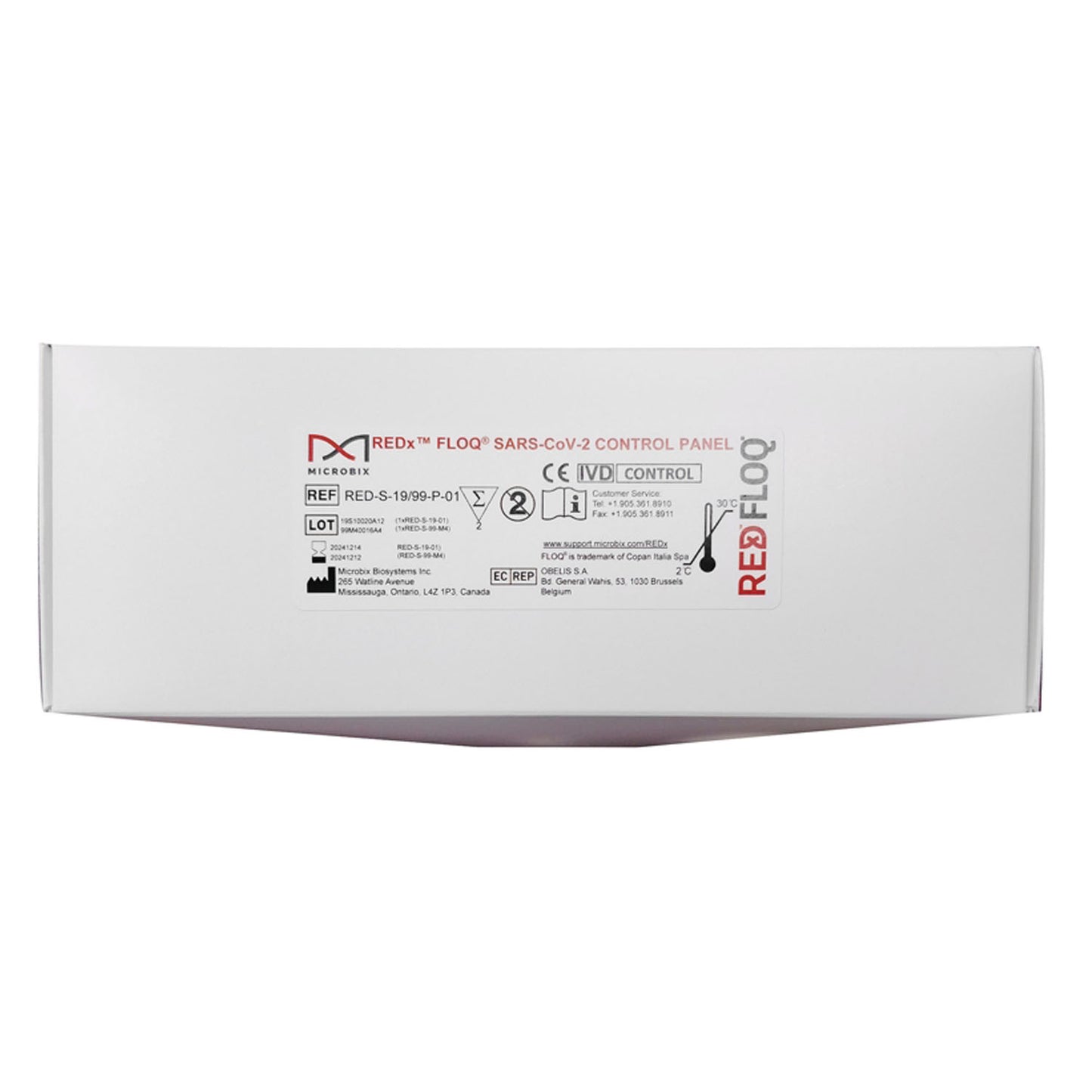 Microbix COVID-19 Controls Contents Kit Contents: Positive Swab, Negative Swab, 1/kt