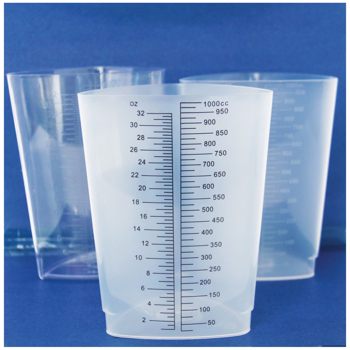 Triangular Graduate, Polystyrene, Graduated, Clear, 10/slv, 20 slv/cs