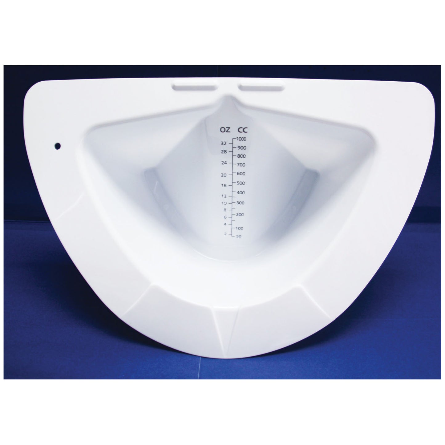 Specimen Pan, Slant, Graduated, 1000 ml, White, 100/cs (24 cs/plt)