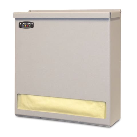 Gown Dispenser, Bulk, Holds Variety of Gowns in Bulk Quantity, Keyholes For Wall Mounting & Door Hanger Cut Out, Quartz ABS Plastic