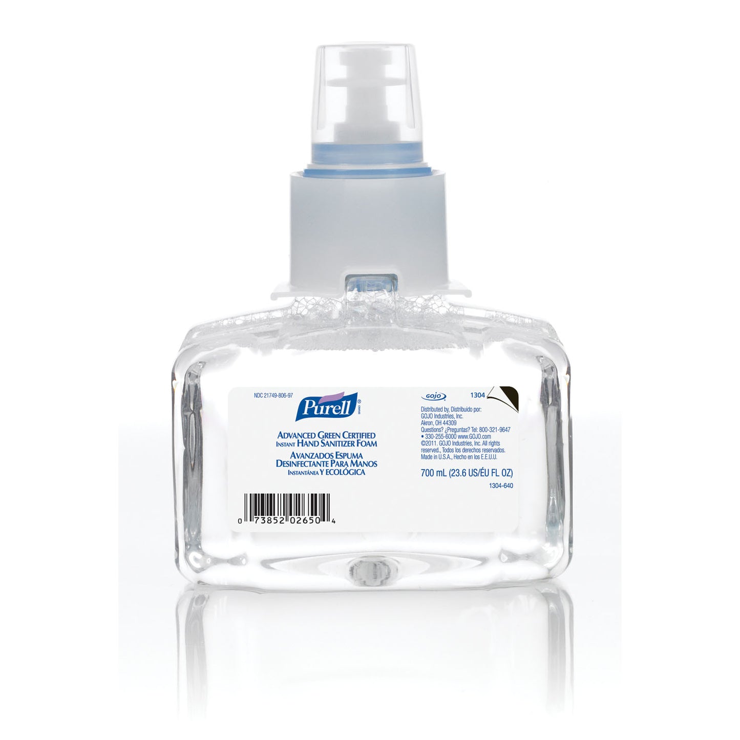 LTX Instant Foam Hand Sanitizer, 700mL, 3/cs